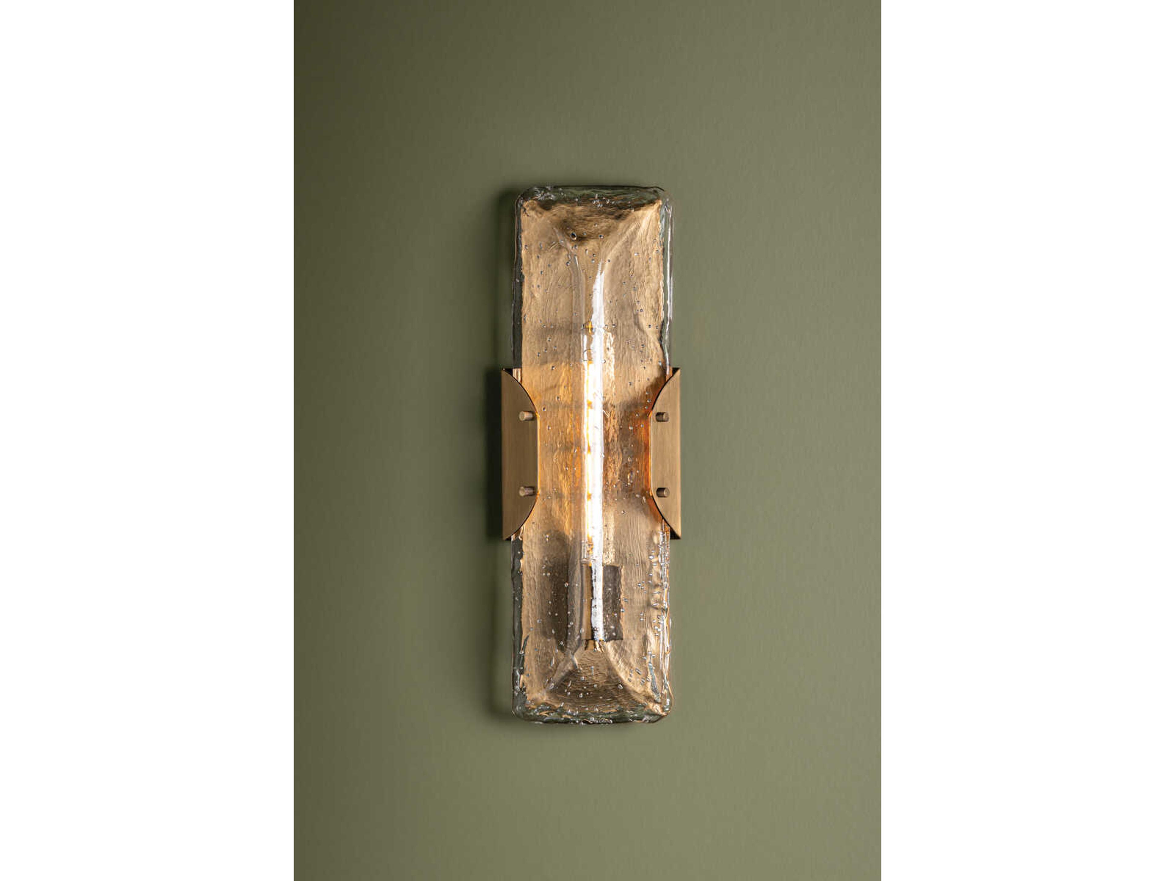 Troy Lighting Nordic 1-Light Patina Brass Wall Sconce