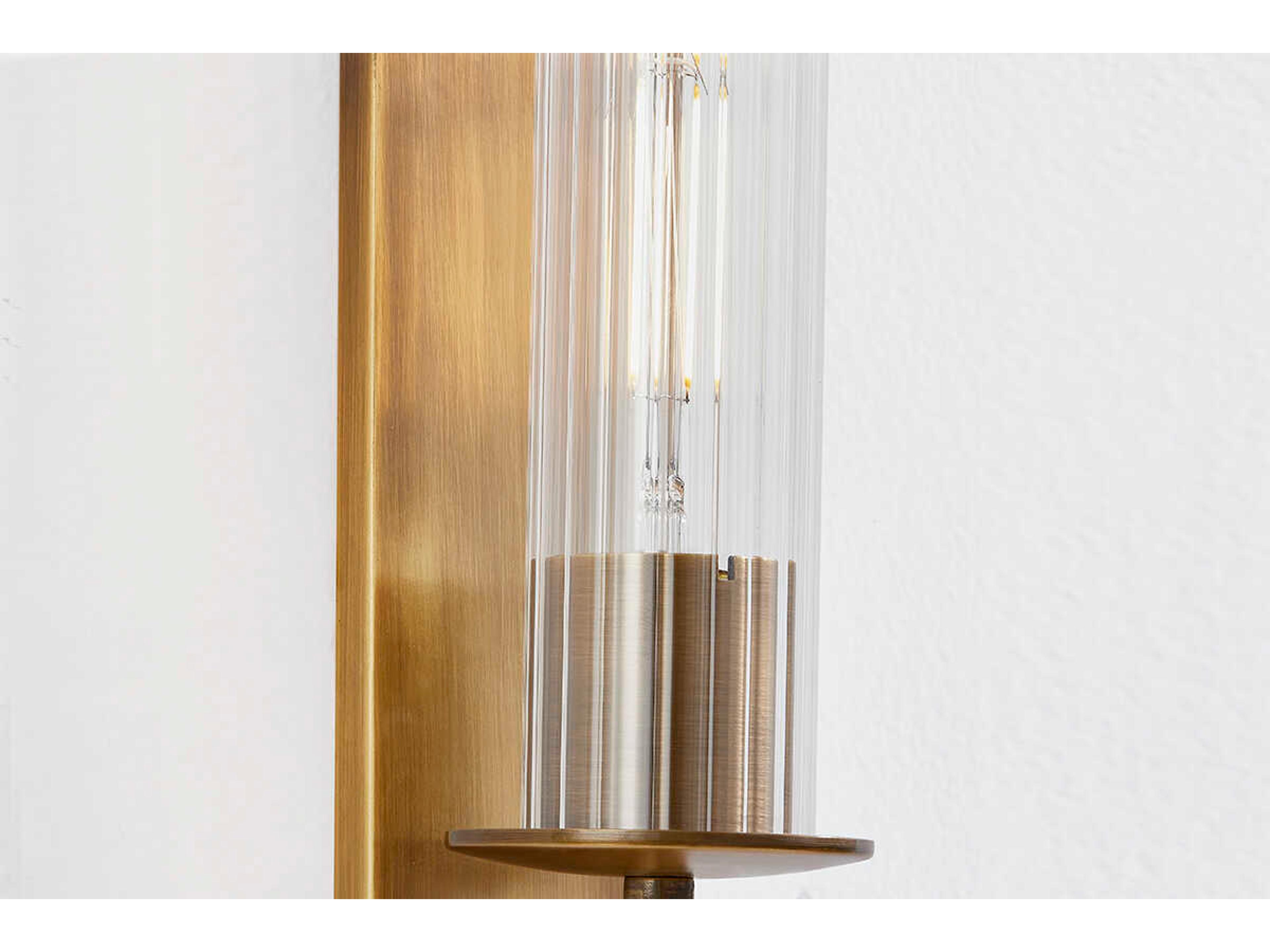 Troy Lighting Elton 1-Light Patina Brass Wall Sconce