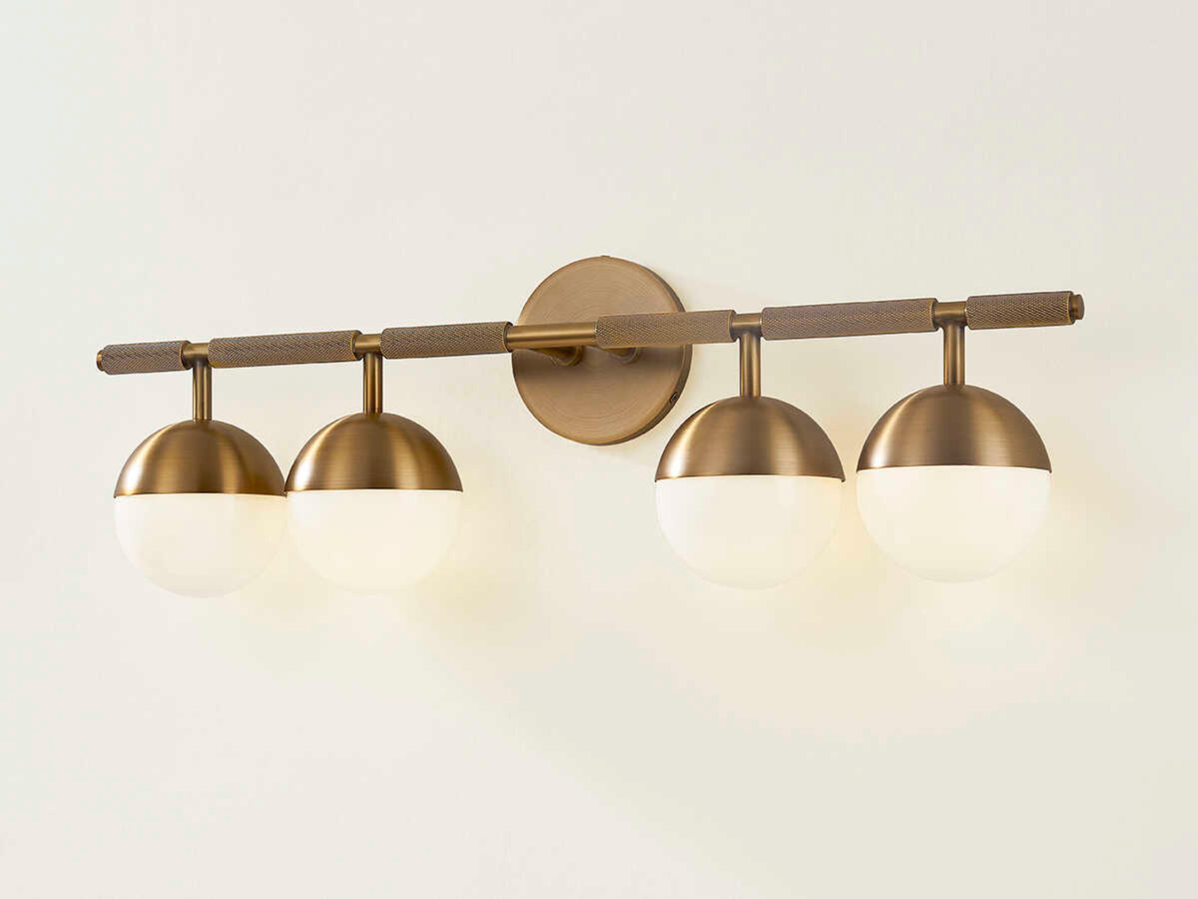 Troy Lighting Enson 4-Light Patina Brass Vanity Light