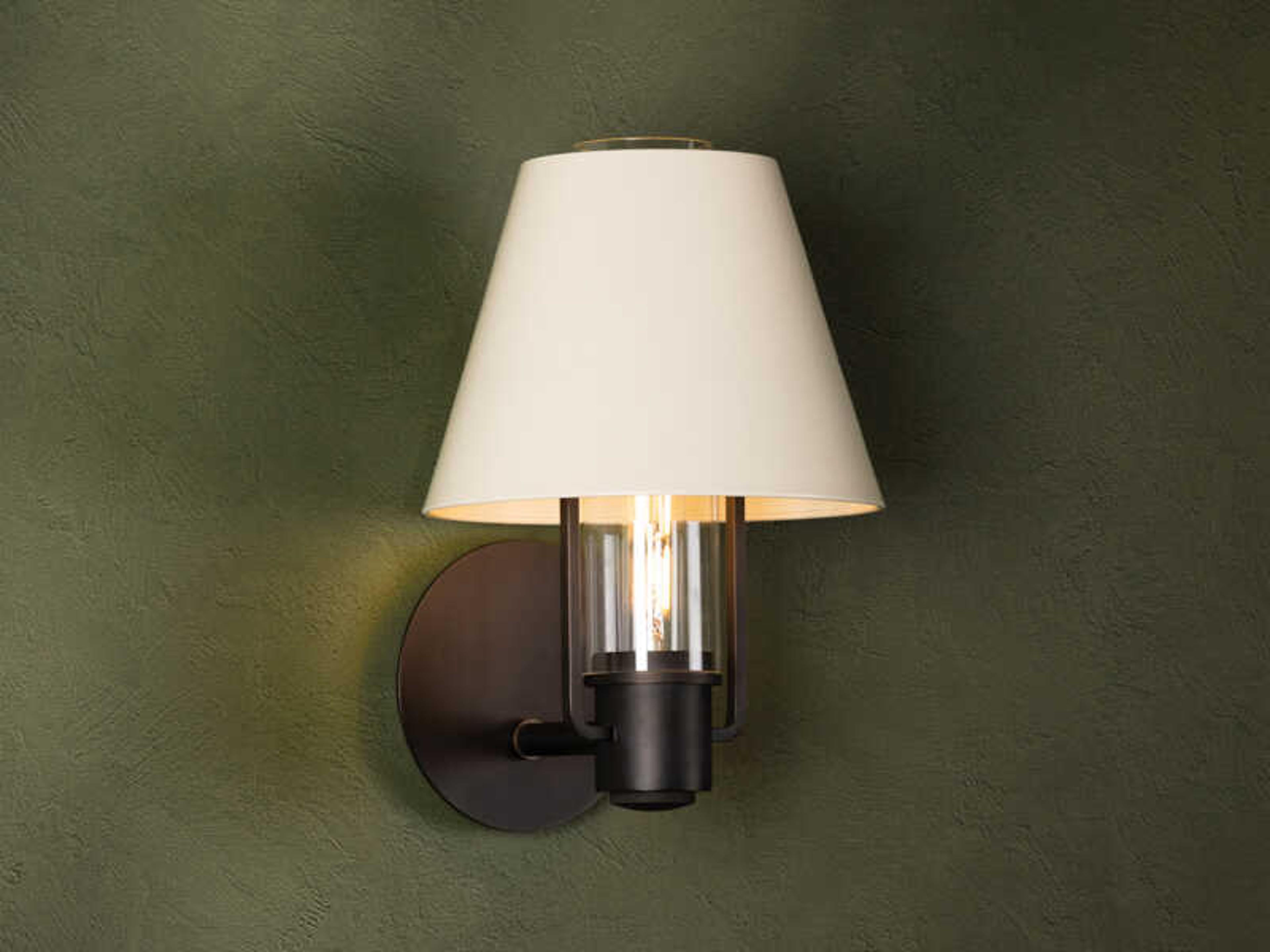 Troy Lighting Kindle 1-Light Bronze Glass Wall Sconce