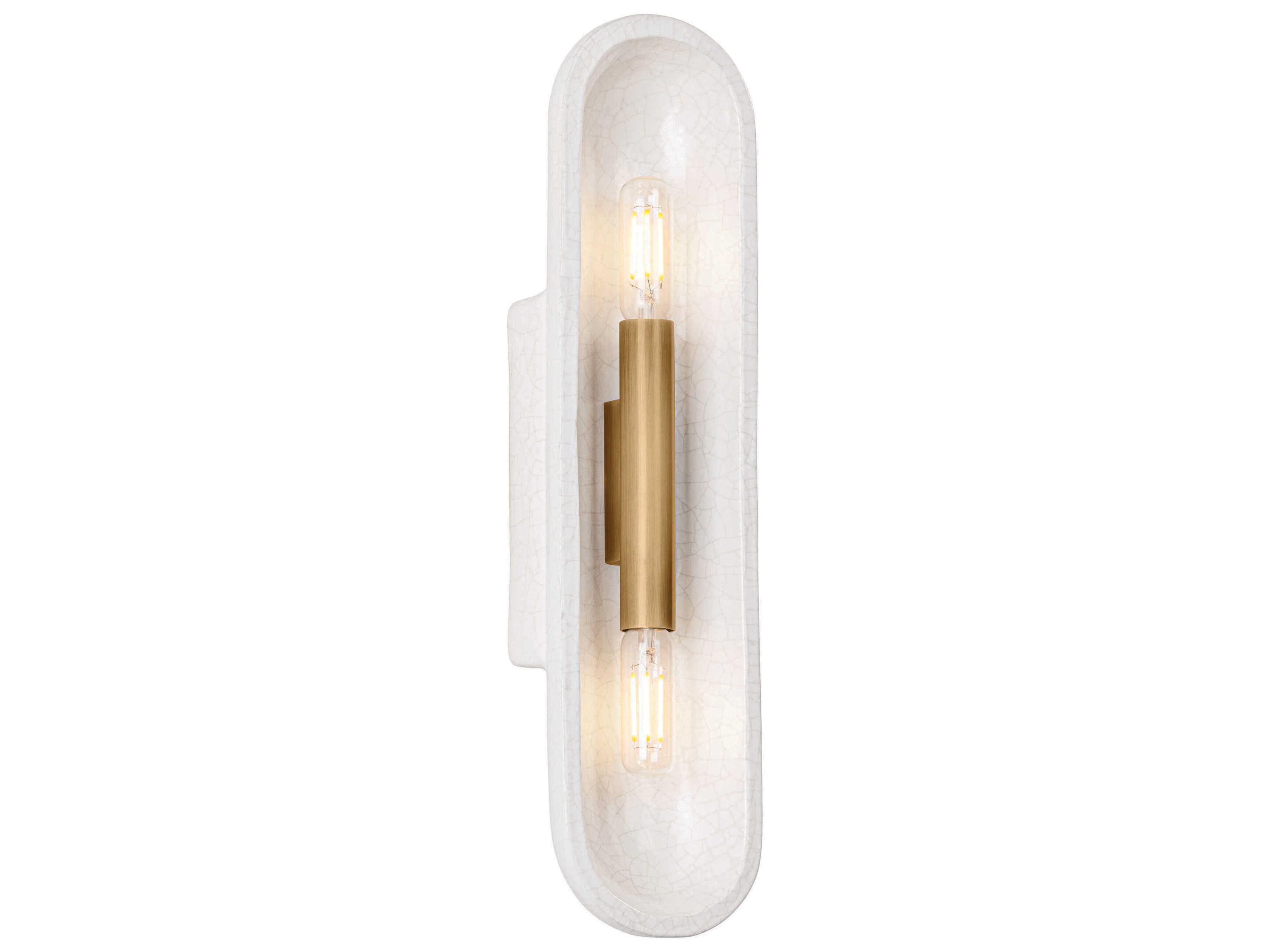 Troy Lighting Lane 2-Light White Wall Sconce