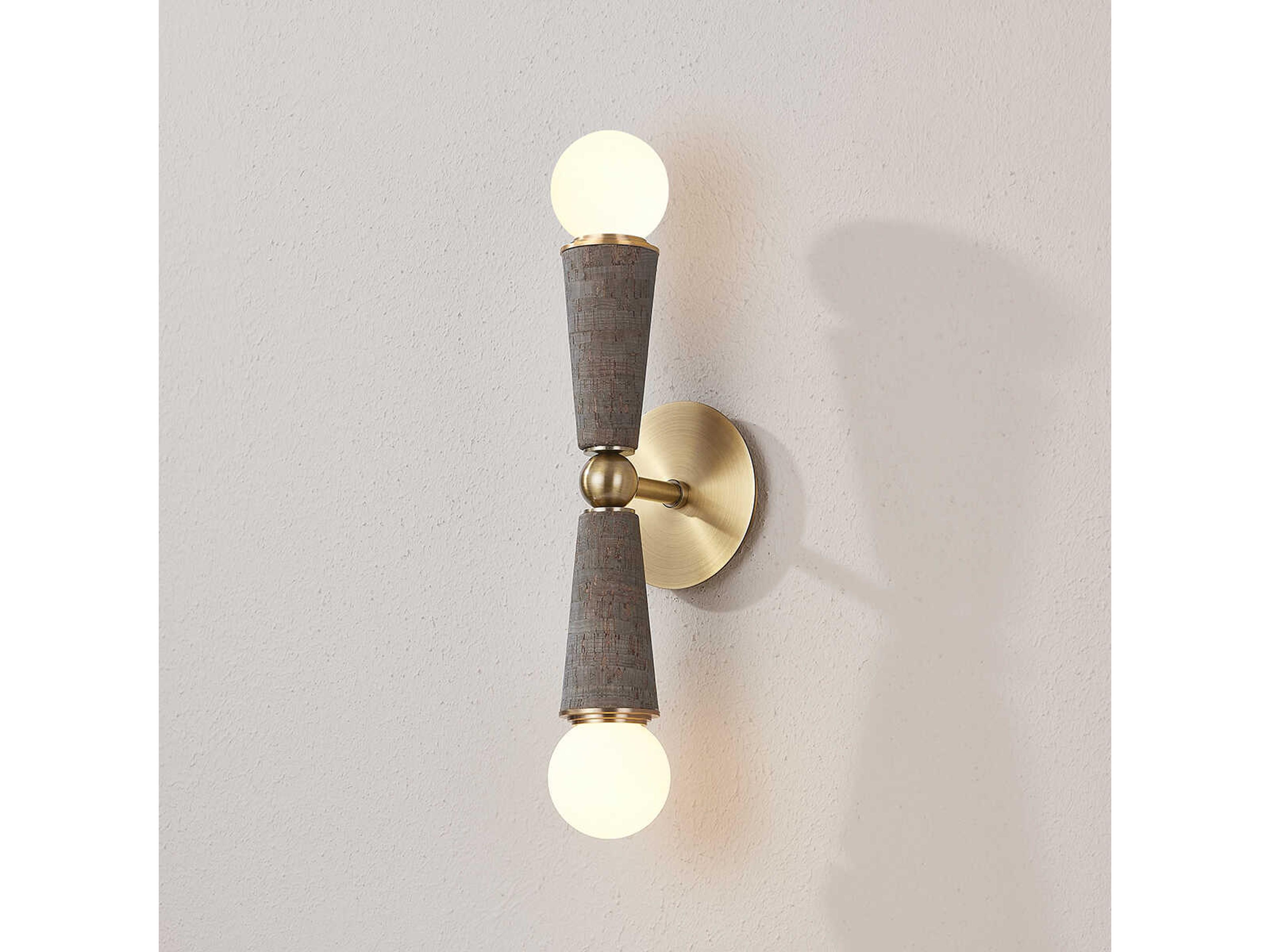 Troy Lighting Dax 2-Light Patina Brass Wall Sconce