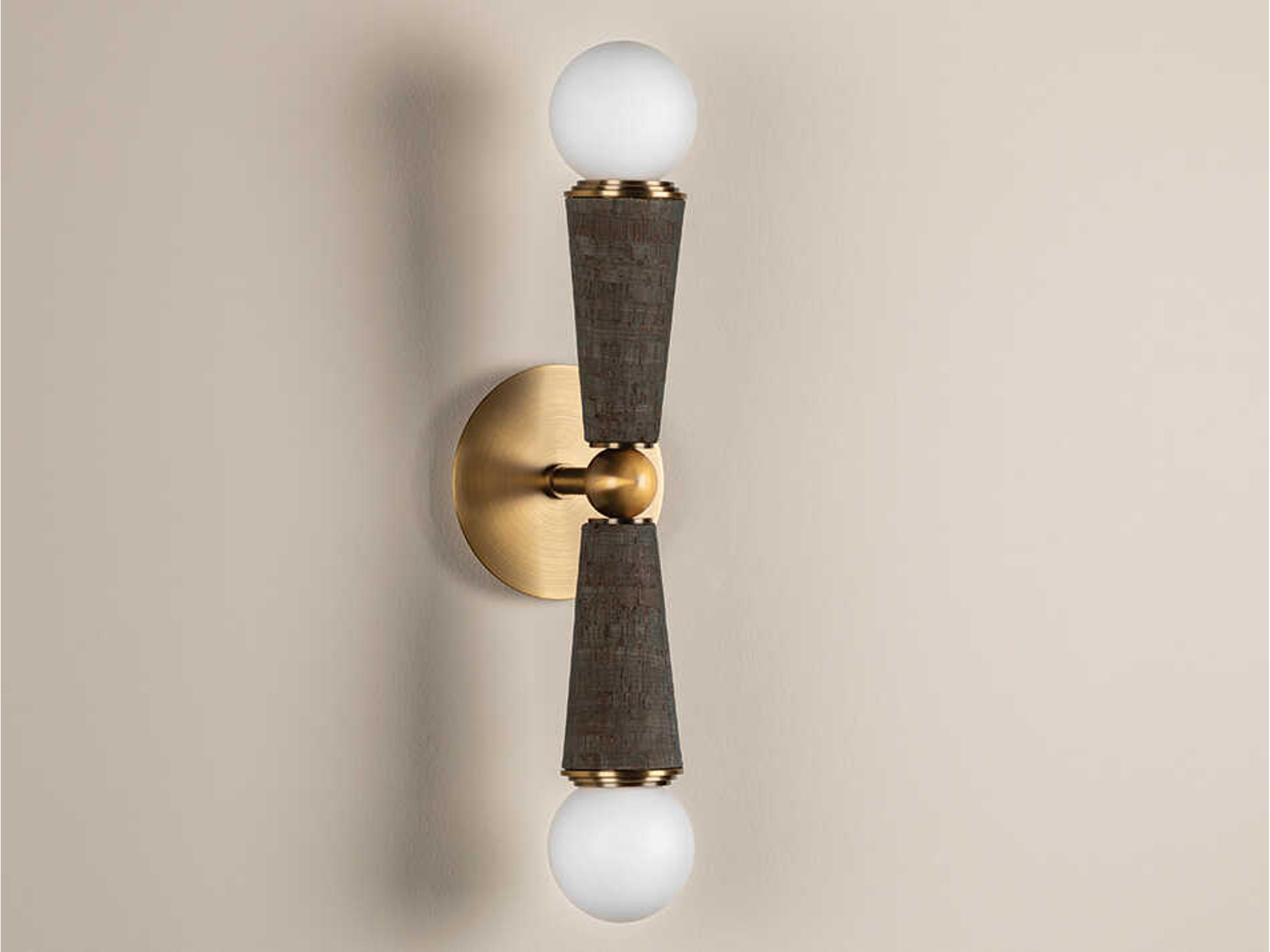 Troy Lighting Dax 2-Light Patina Brass Wall Sconce