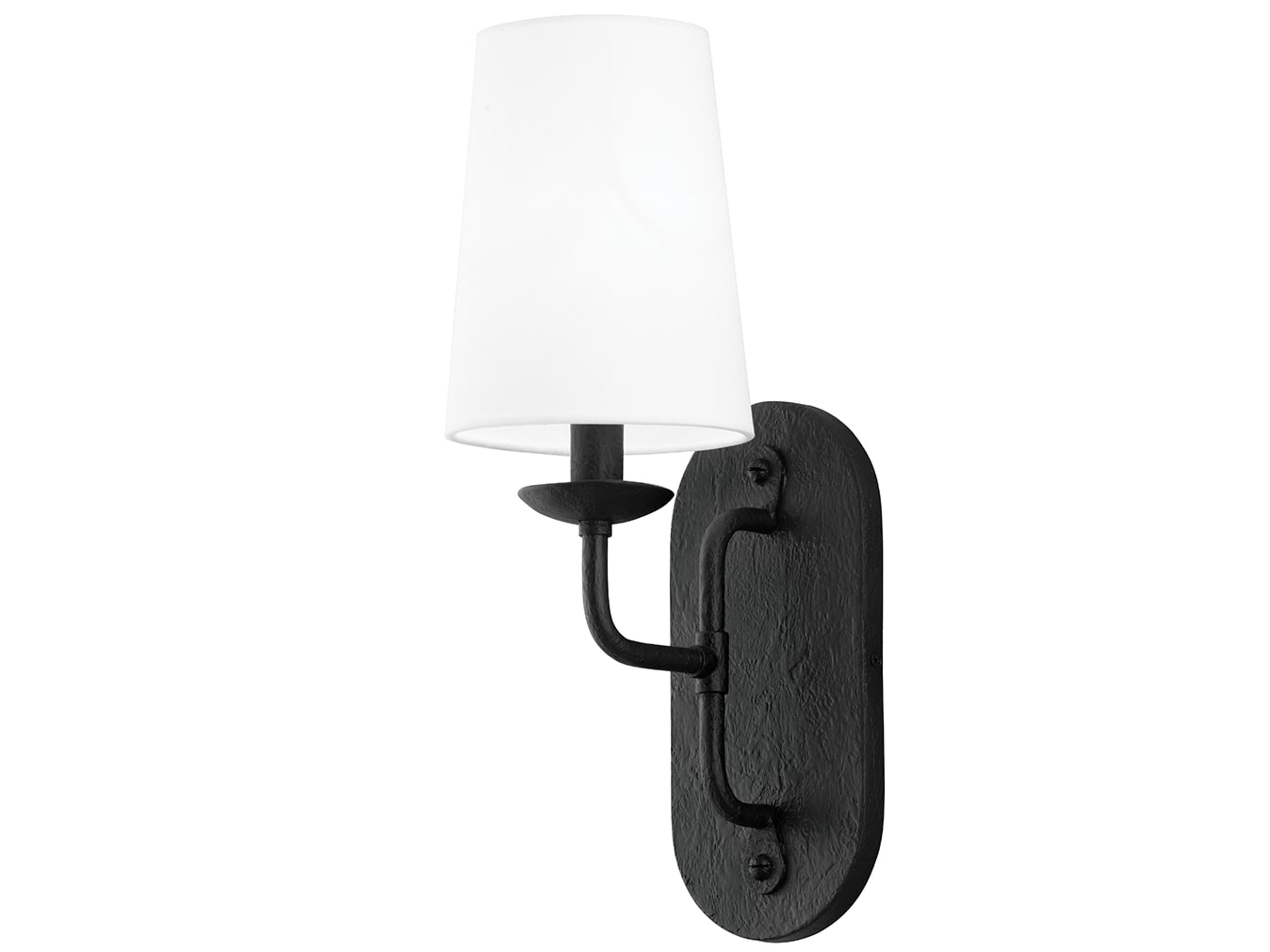 Troy Lighting Moe 1-Light Black Wall Sconce
