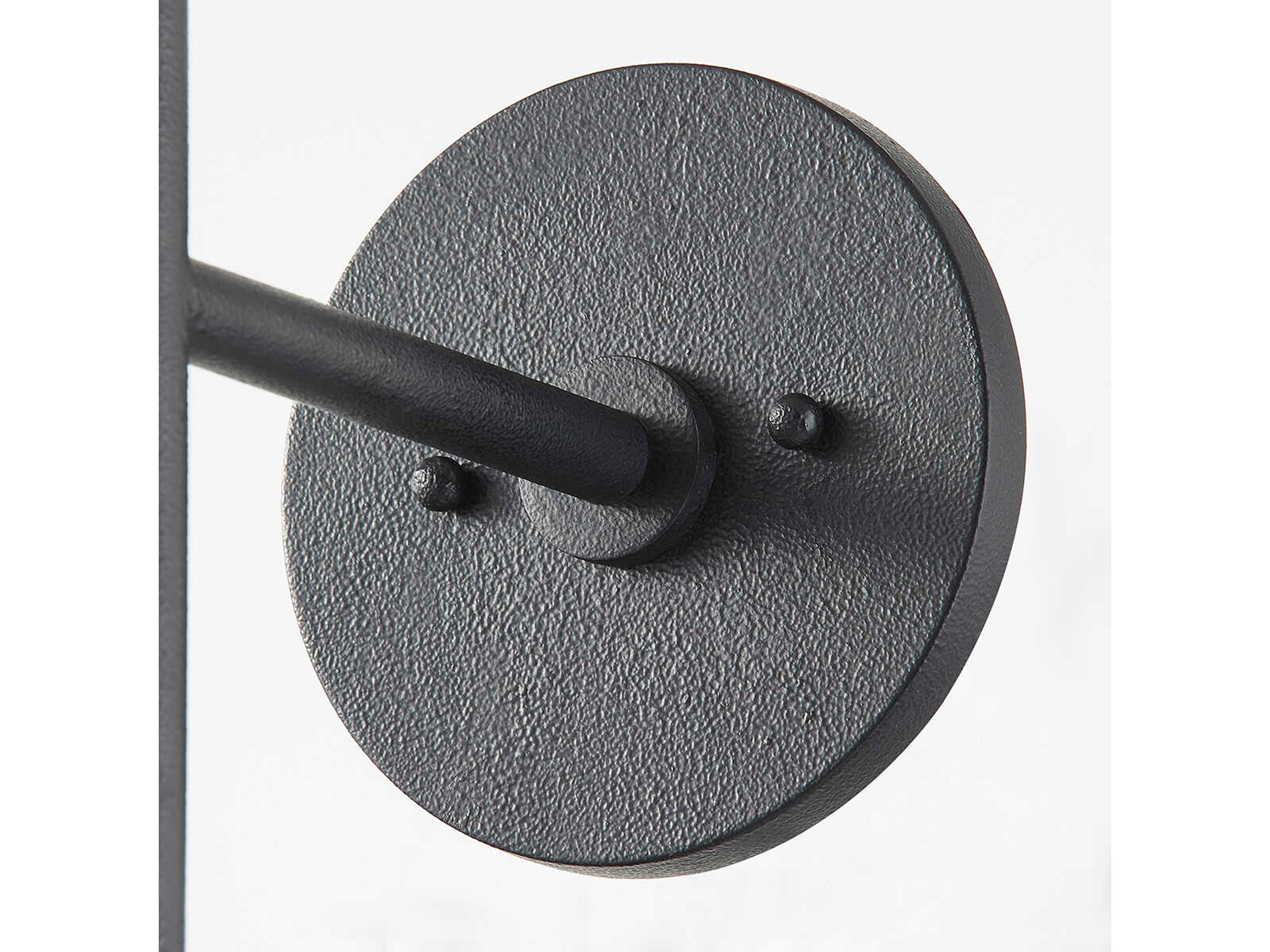 Troy Lighting Cedar 1-Light Forged Iron Black Wall Sconce