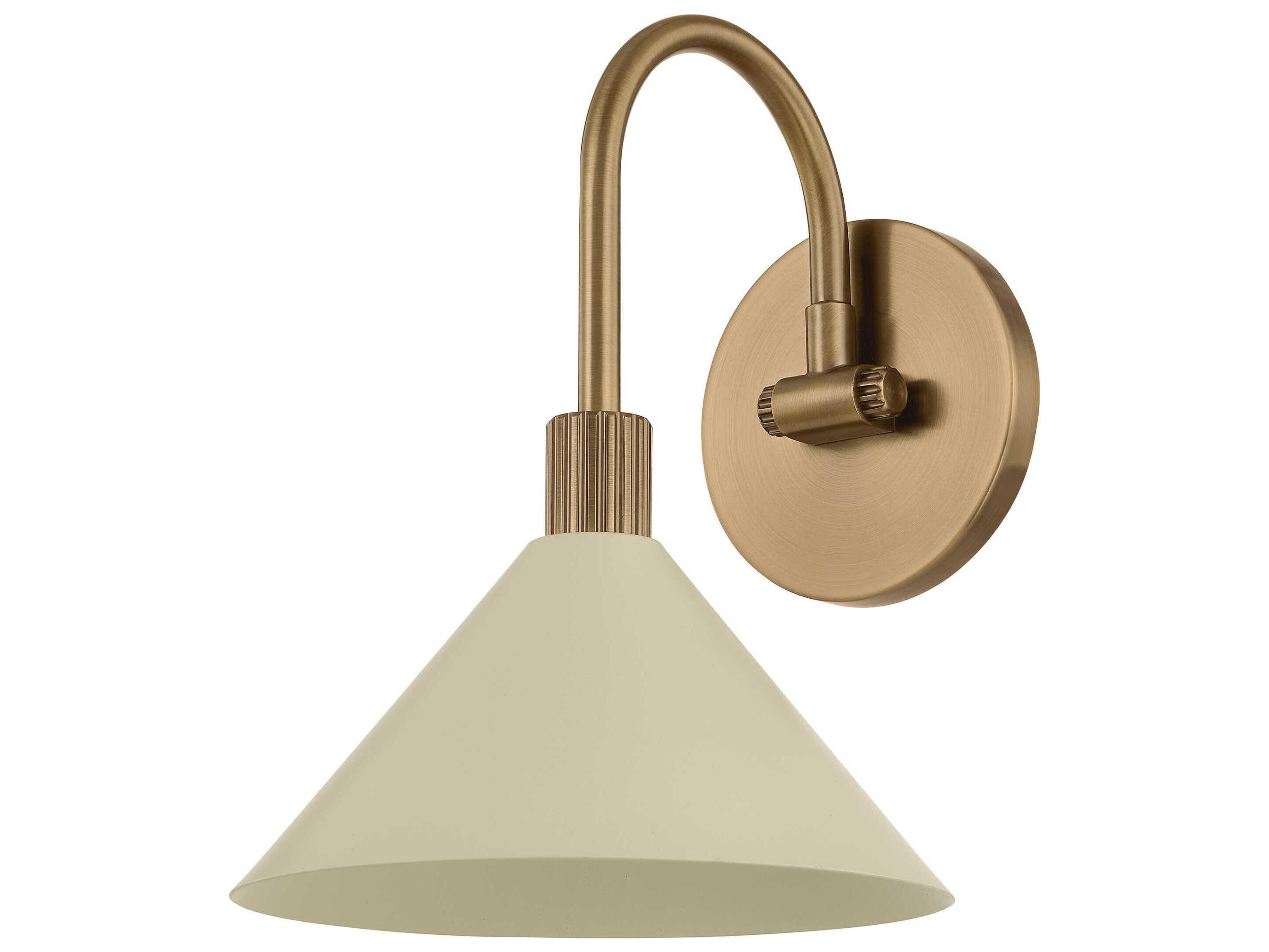 Troy Lighting Jovani 1-Light Patina Brass Soft Sand Wall Sconce