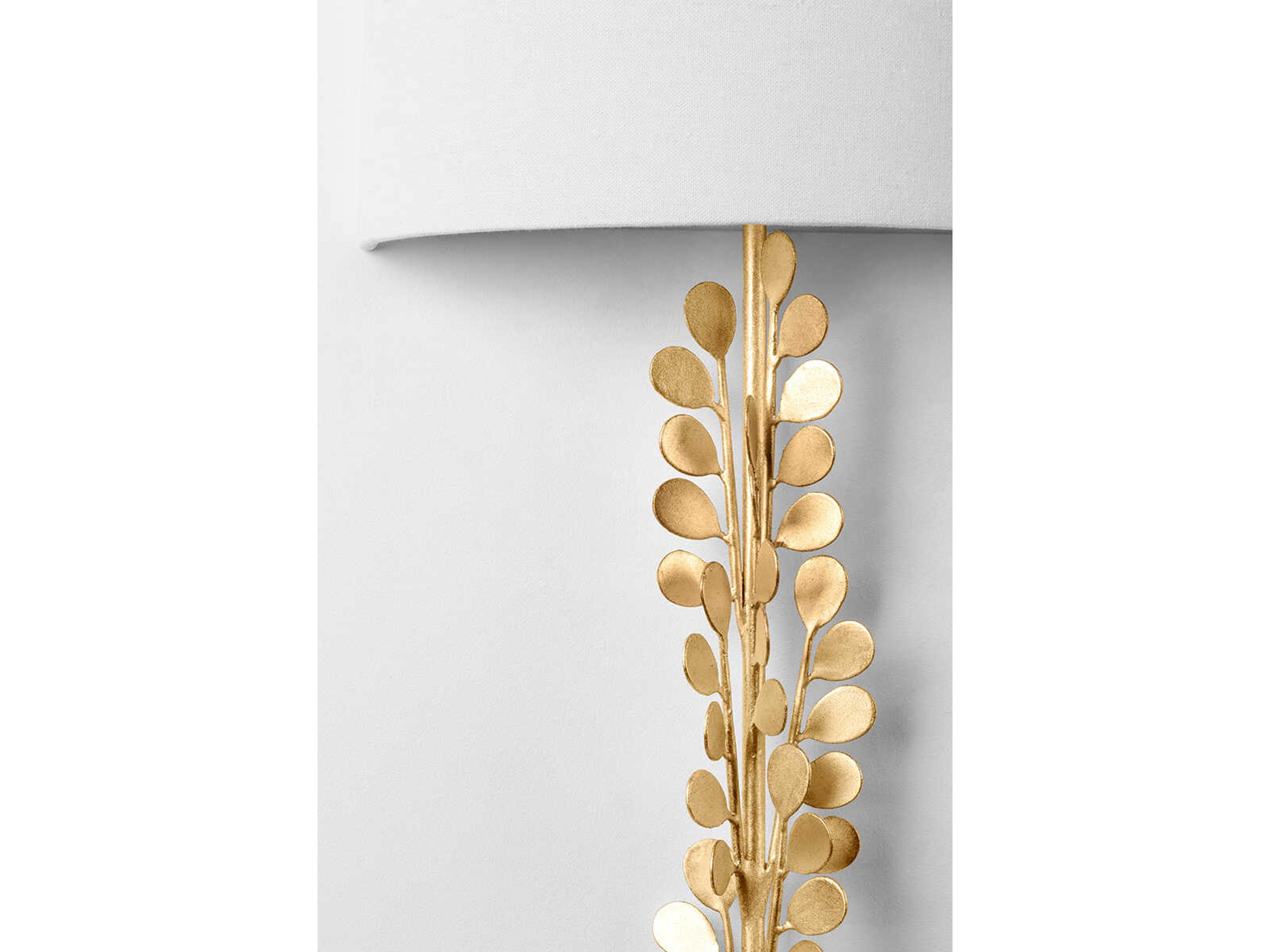 Troy Lighting Adrienne 2-Light Vintage Gold Leaf Wall Sconce