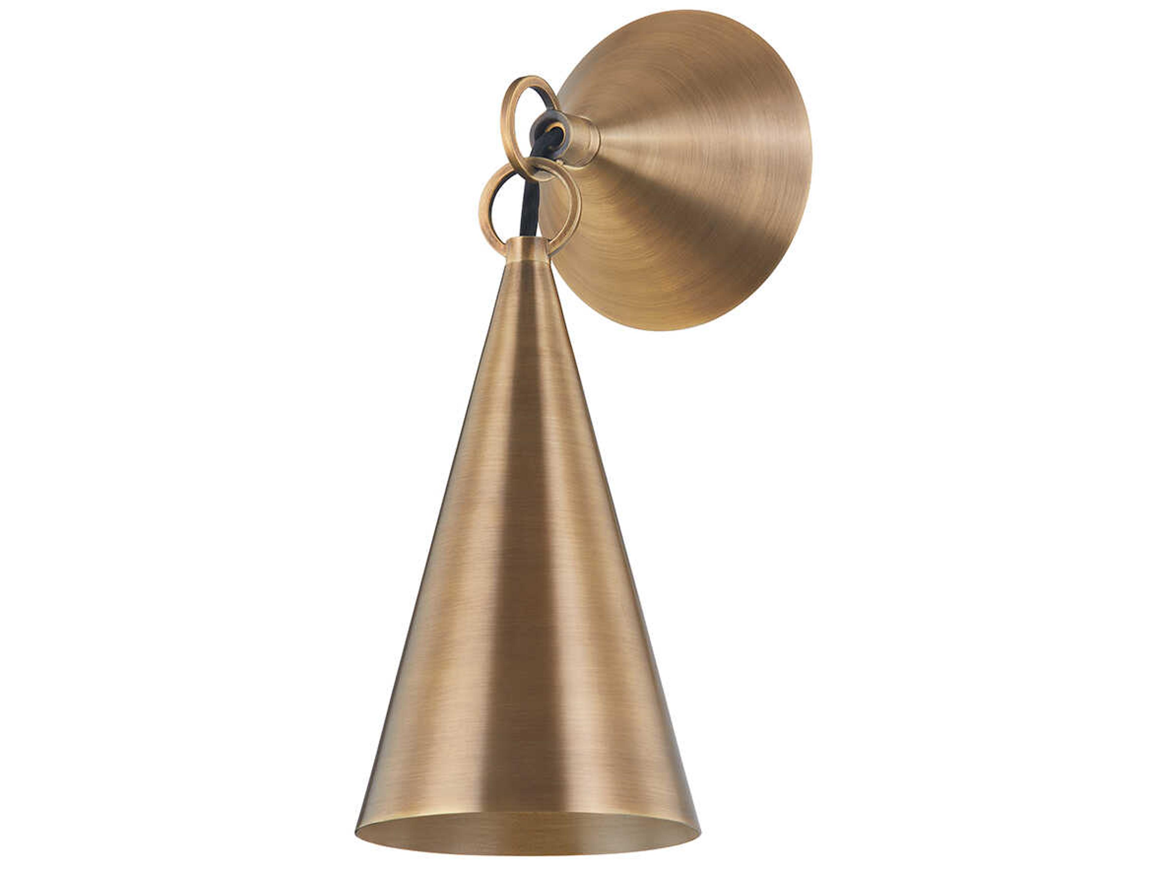 Midvale 1-Light Patina Brass Wall Sconce