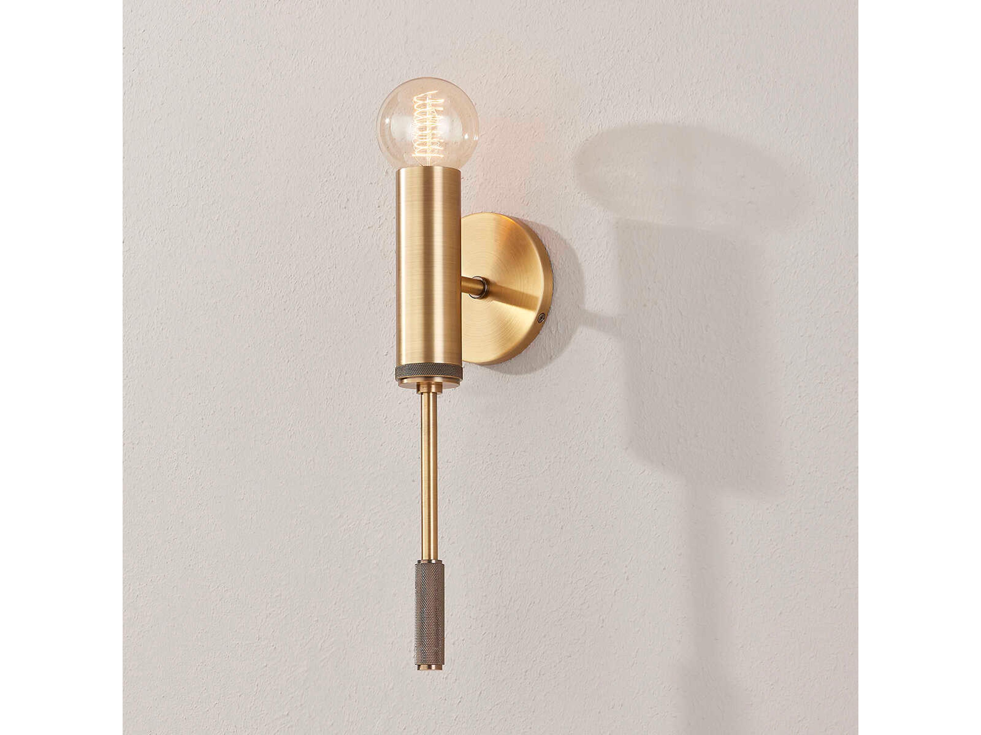 Troy Lighting Chino 1-Light Patina Brass Wall Sconce