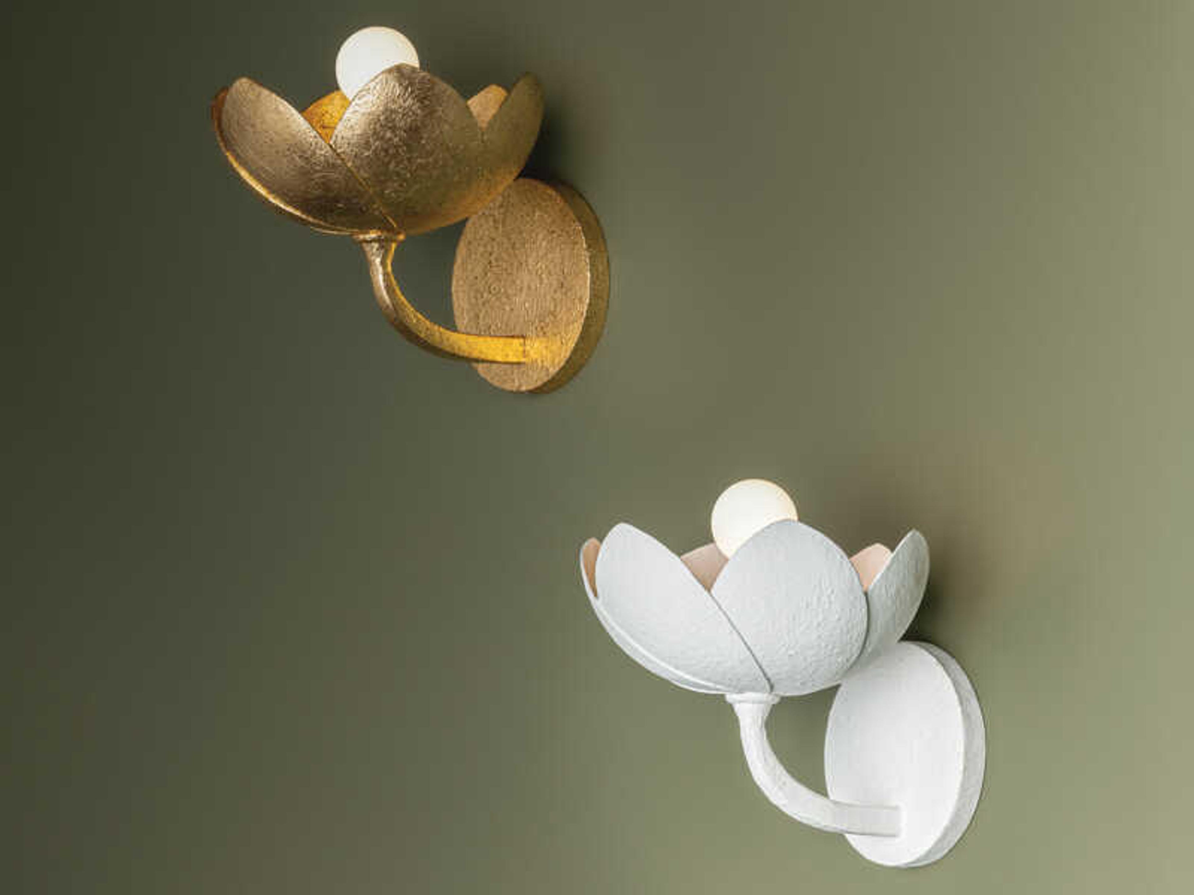 Troy Lighting Arcata 1-Light Vintage Gold Leaf Wall Sconce