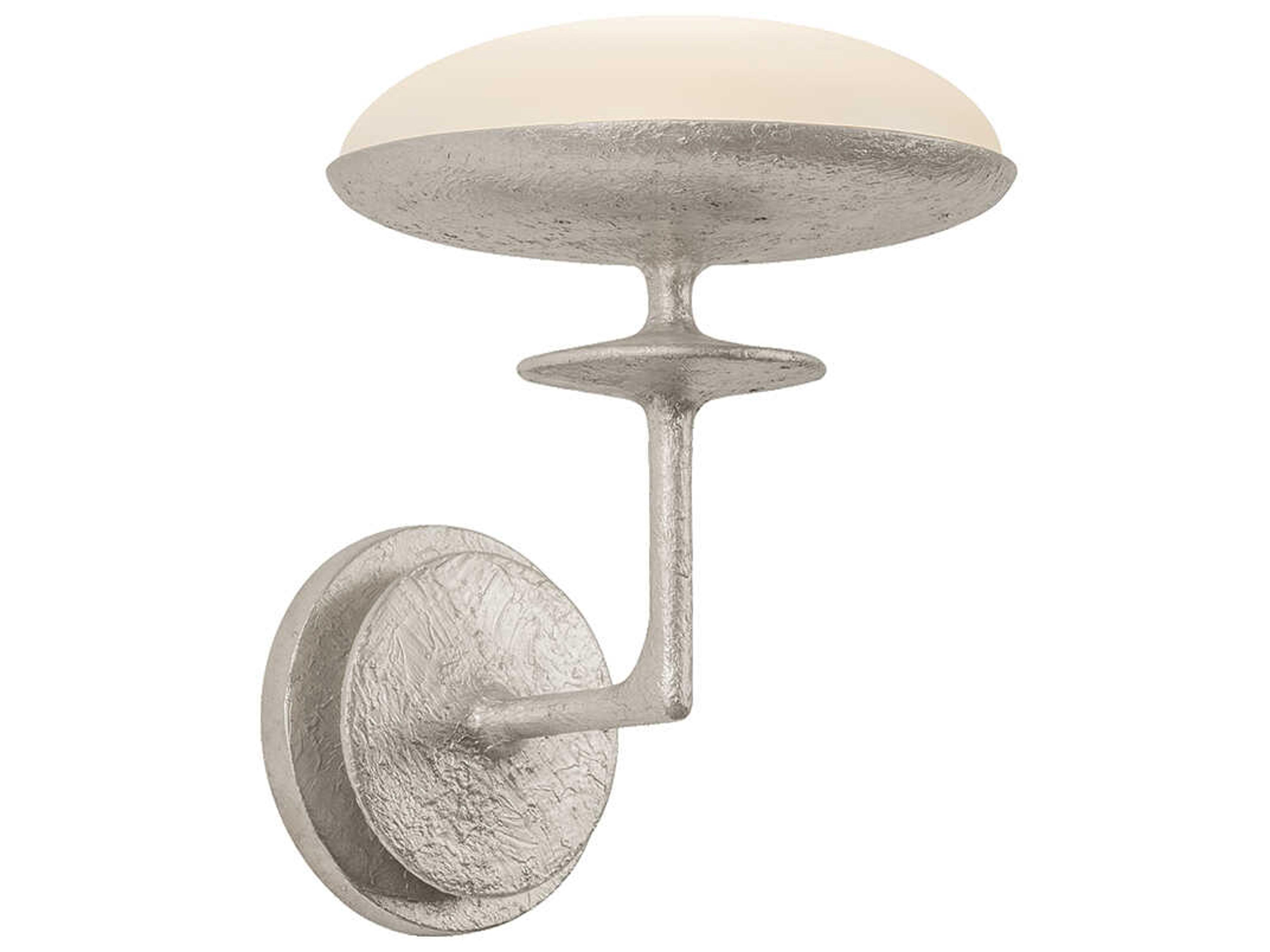 Pacific 1-Light Warm Silver Leaf Wall Sconce