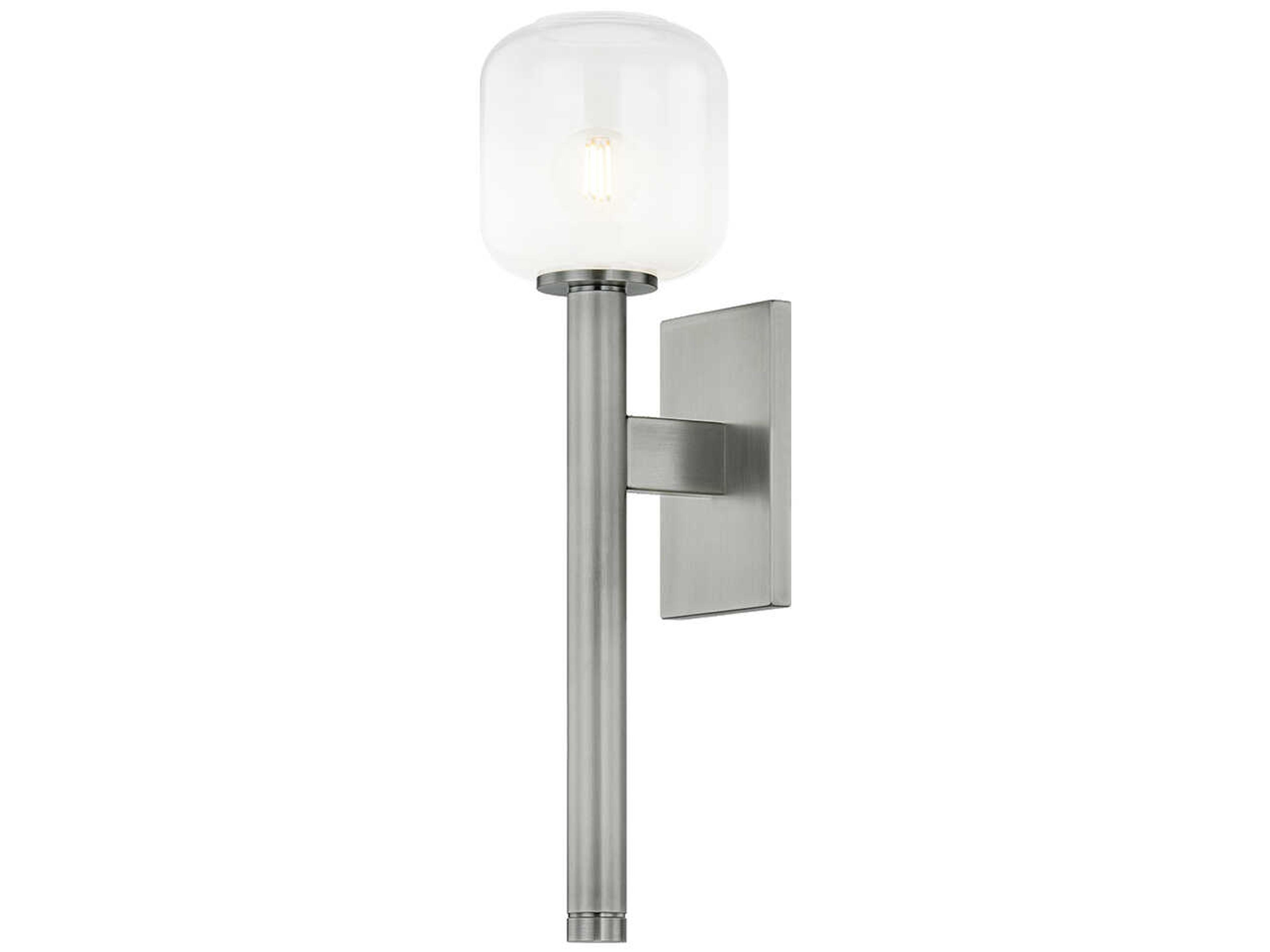 Axton 1-Light Vintage Pewter Wall Sconce