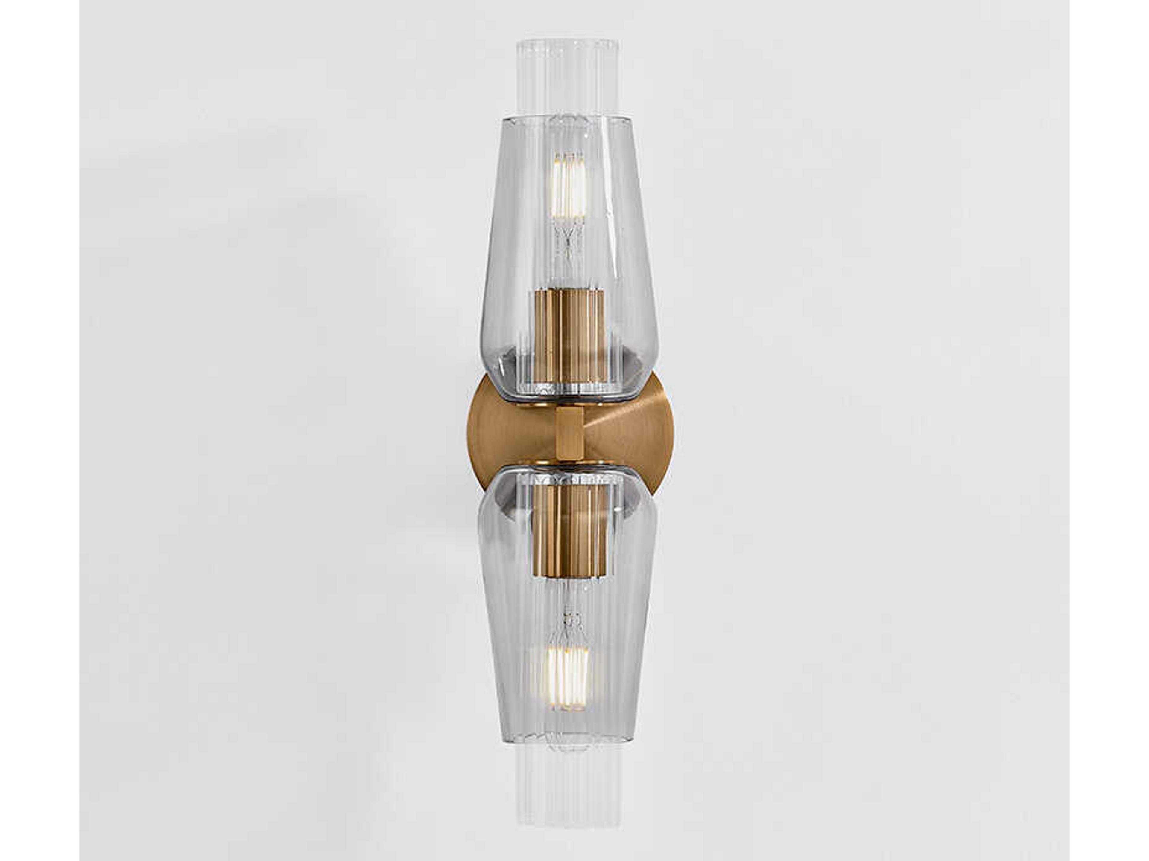 Troy Lighting Rex 2-Light Patina Brass Wall Sconce