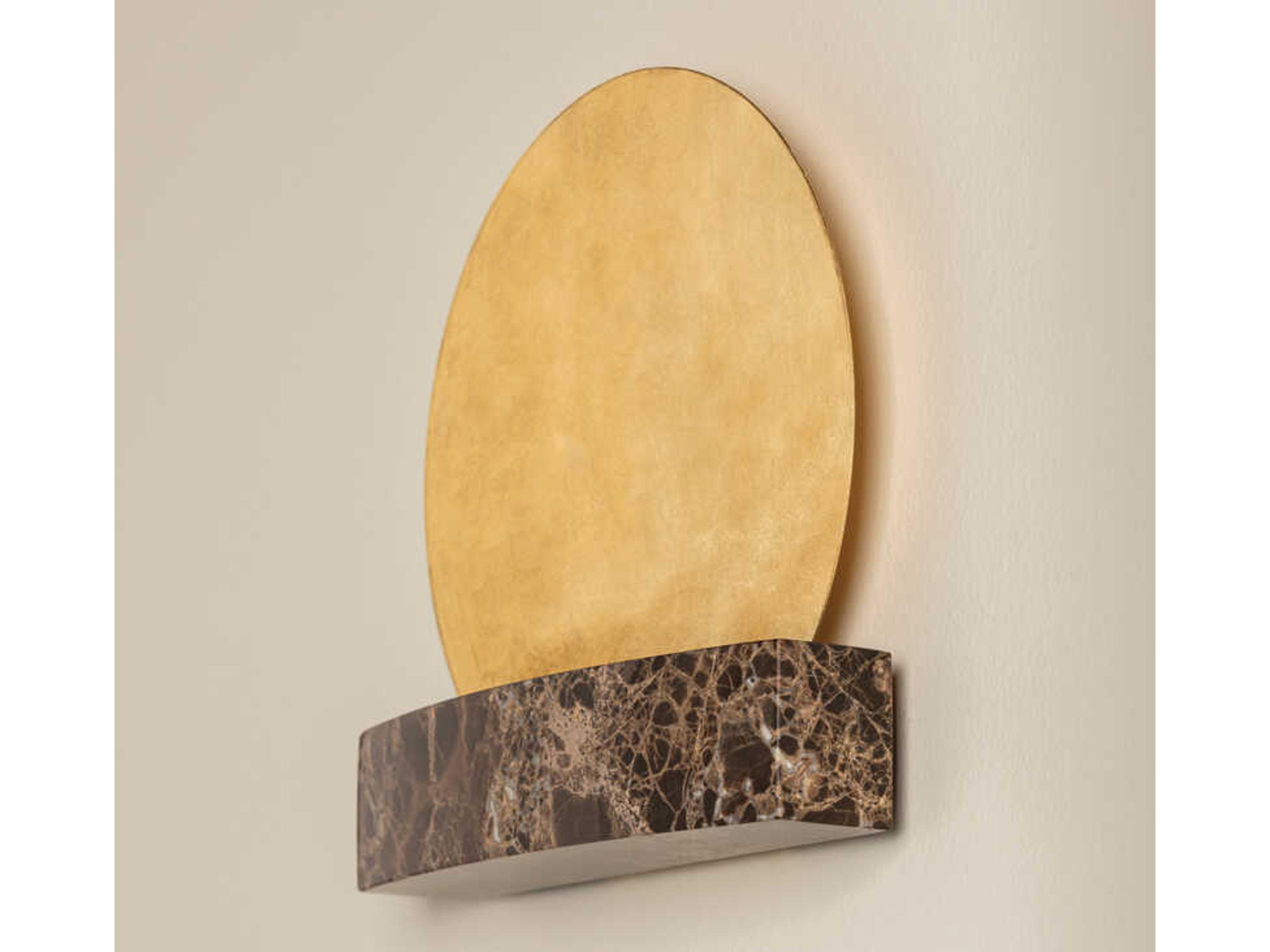 Troy Lighting Rune 1-Light Vintage Gold Leaf Wall Sconce