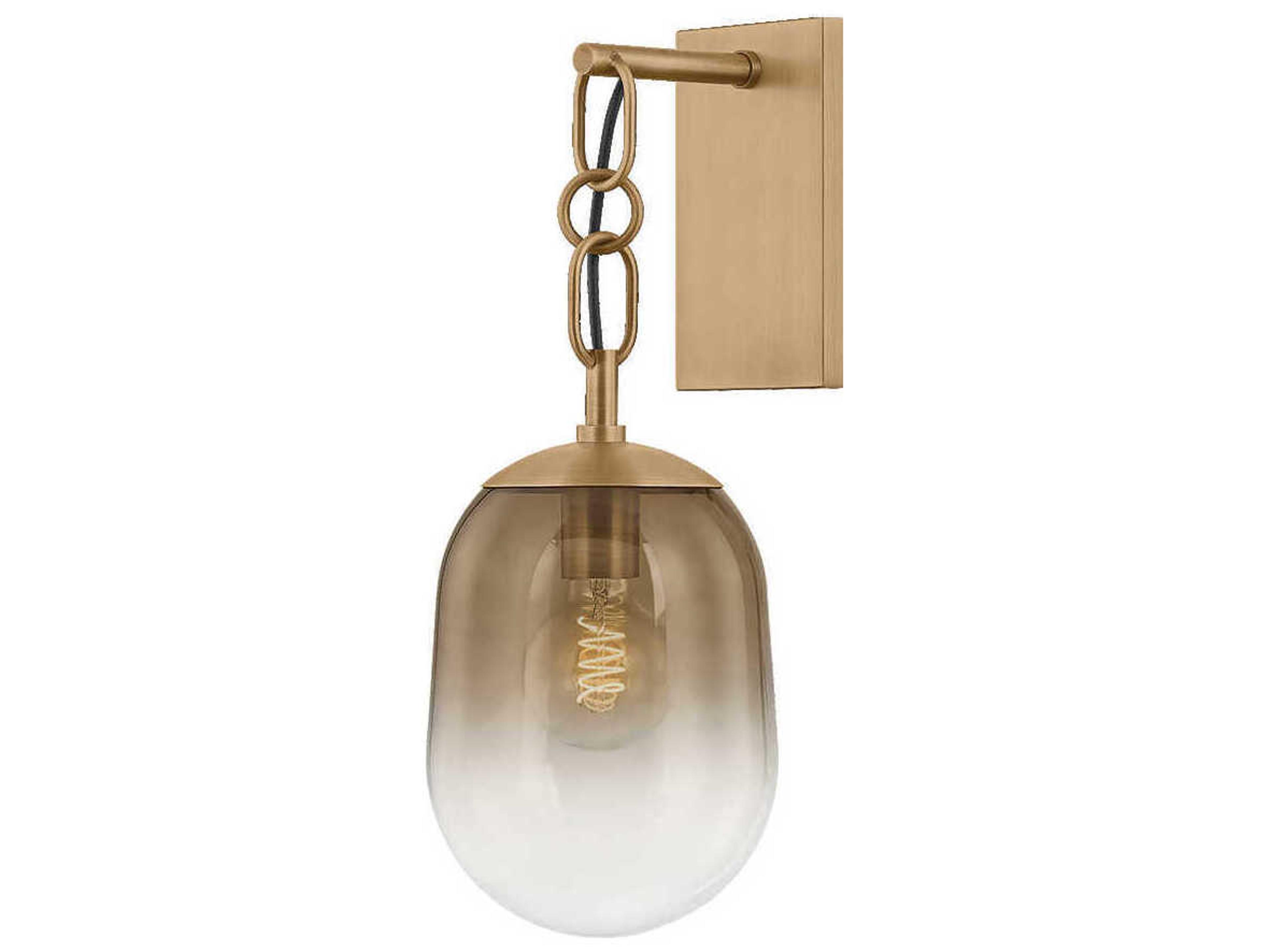 Harvey 1-Light Patina Brass Wall Sconce