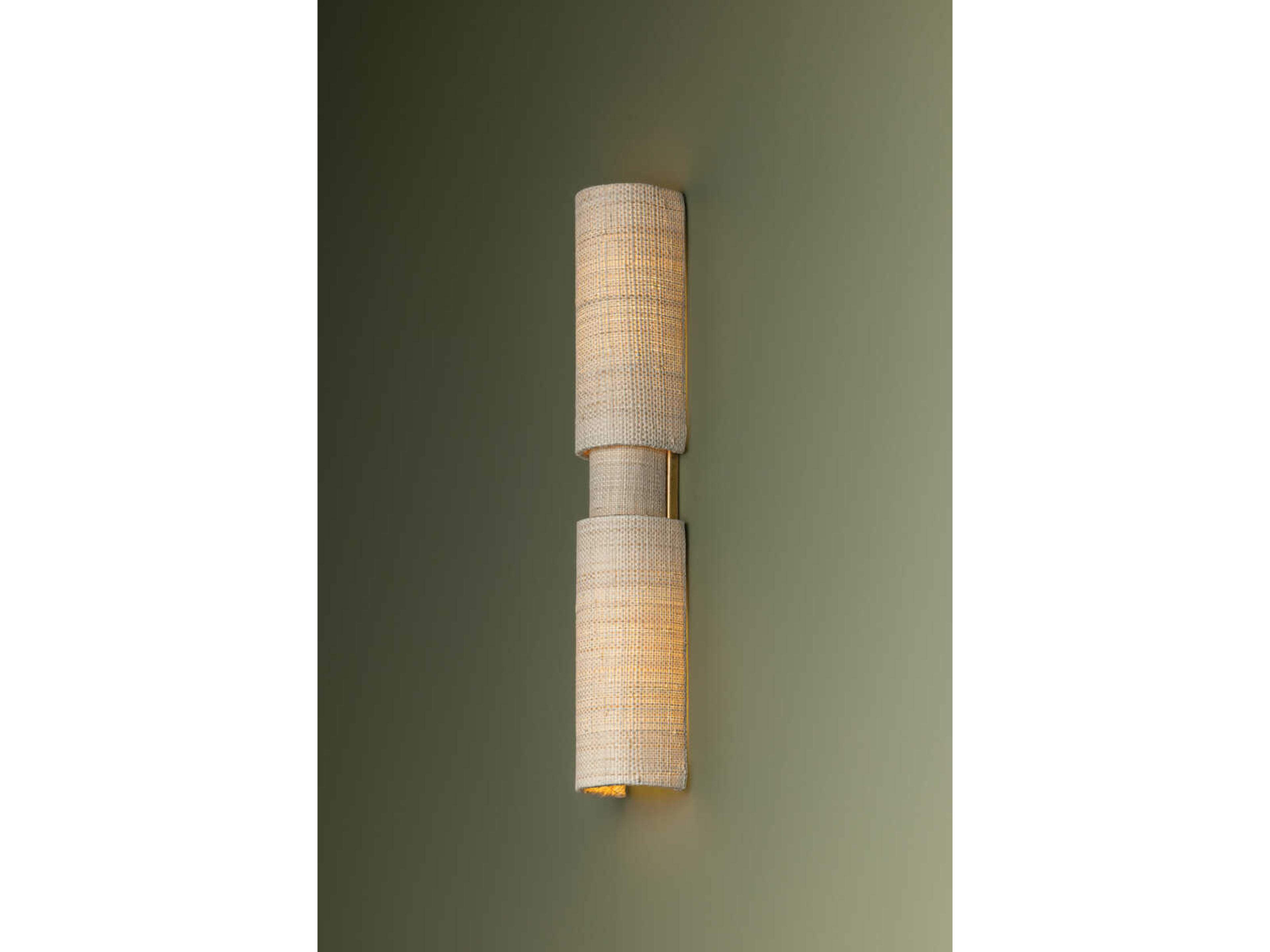 Troy Lighting Ashton 2-Light Vintage Gold Leaf Wall Sconce