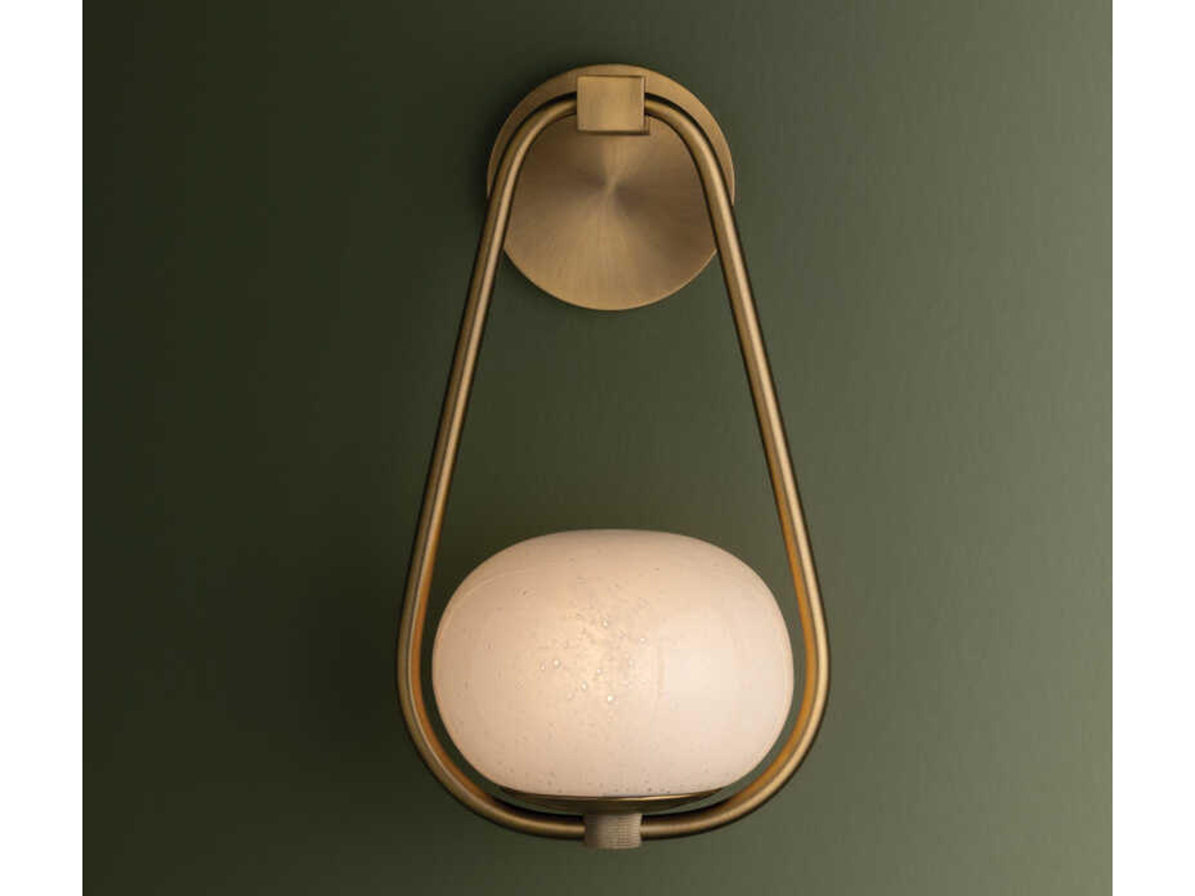 Troy Lighting Decker 1-Light Patina Brass Wall Sconce