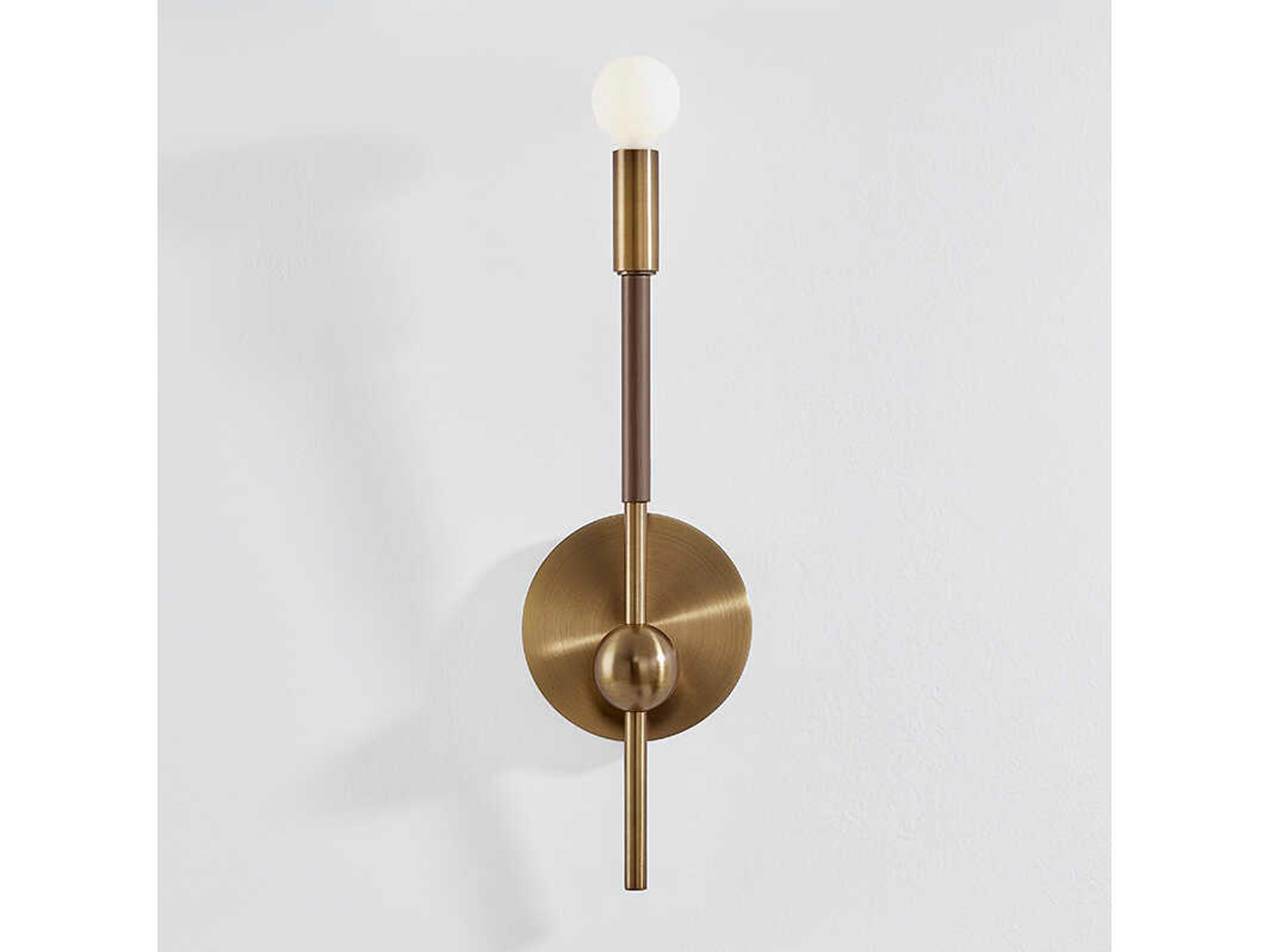 Troy Lighting Obie 1-Light Patina Brass Bronze Wall Sconce