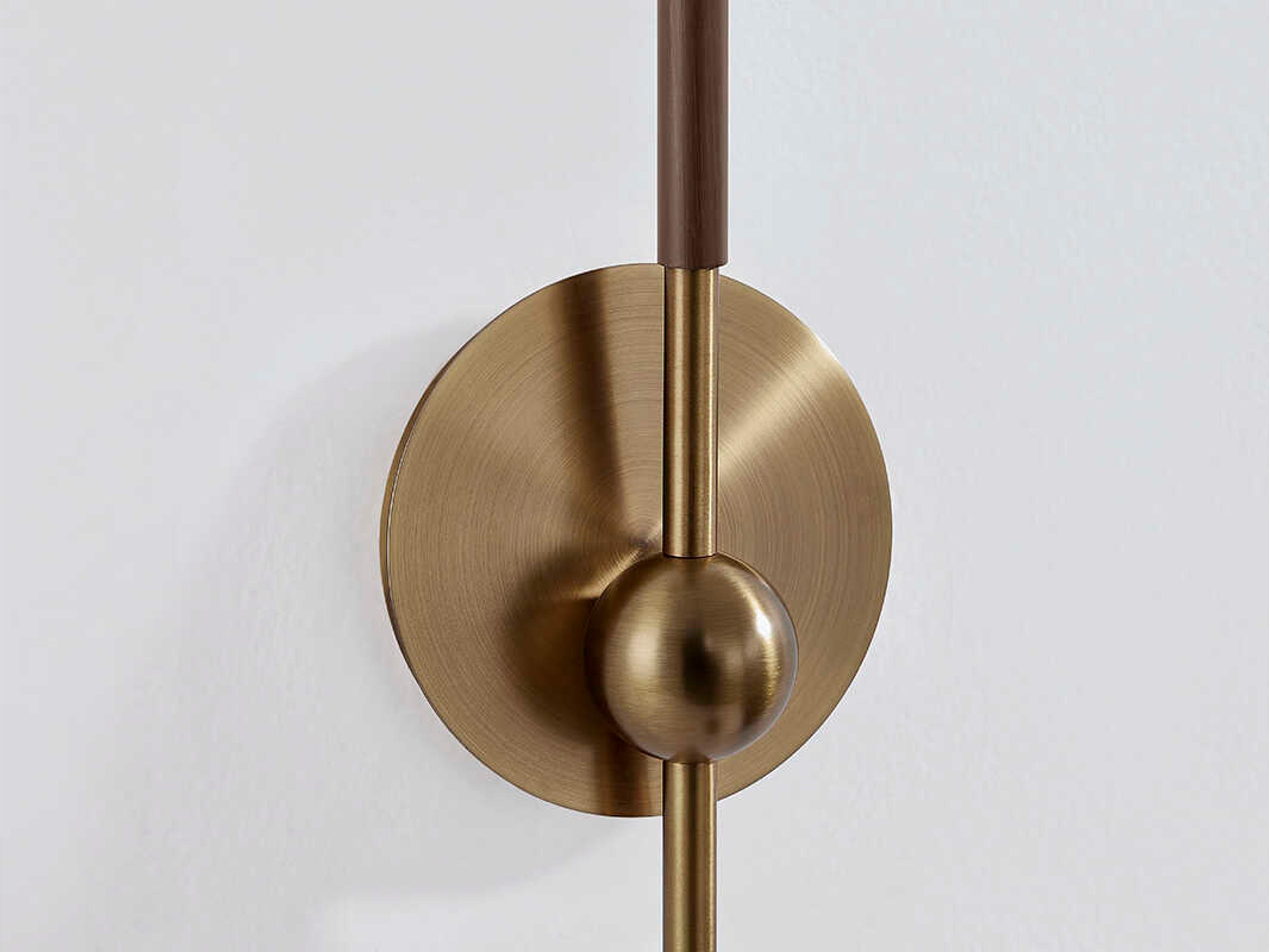 Troy Lighting Obie 1-Light Patina Brass Bronze Wall Sconce
