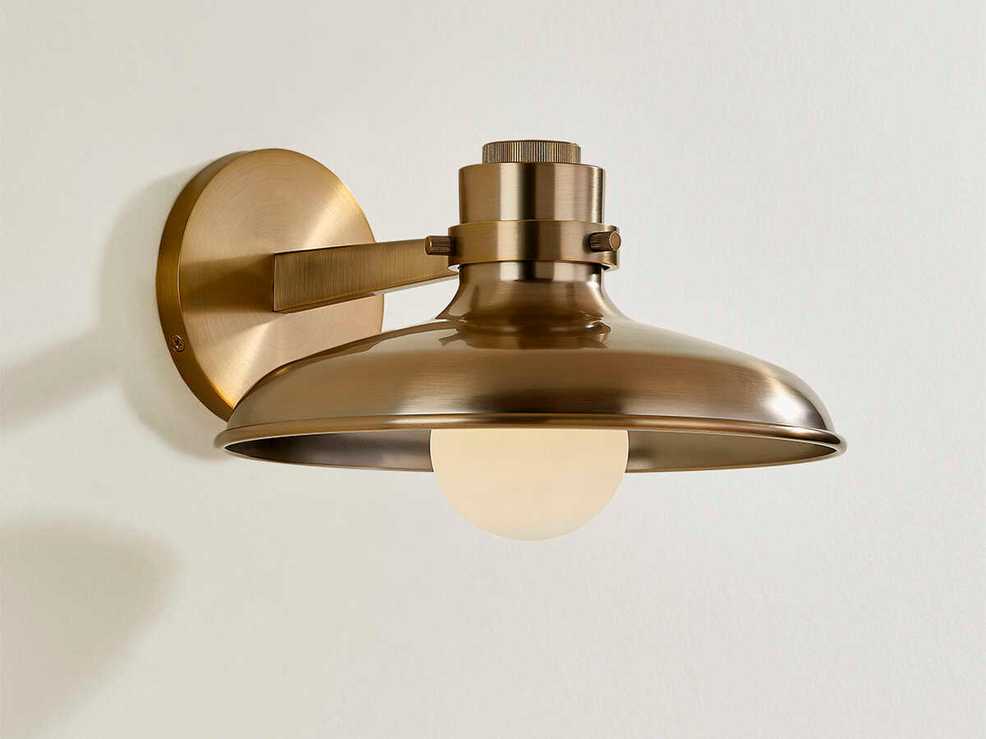 Troy Lighting Rainhill 1-Light Patina Brass Wall Sconce