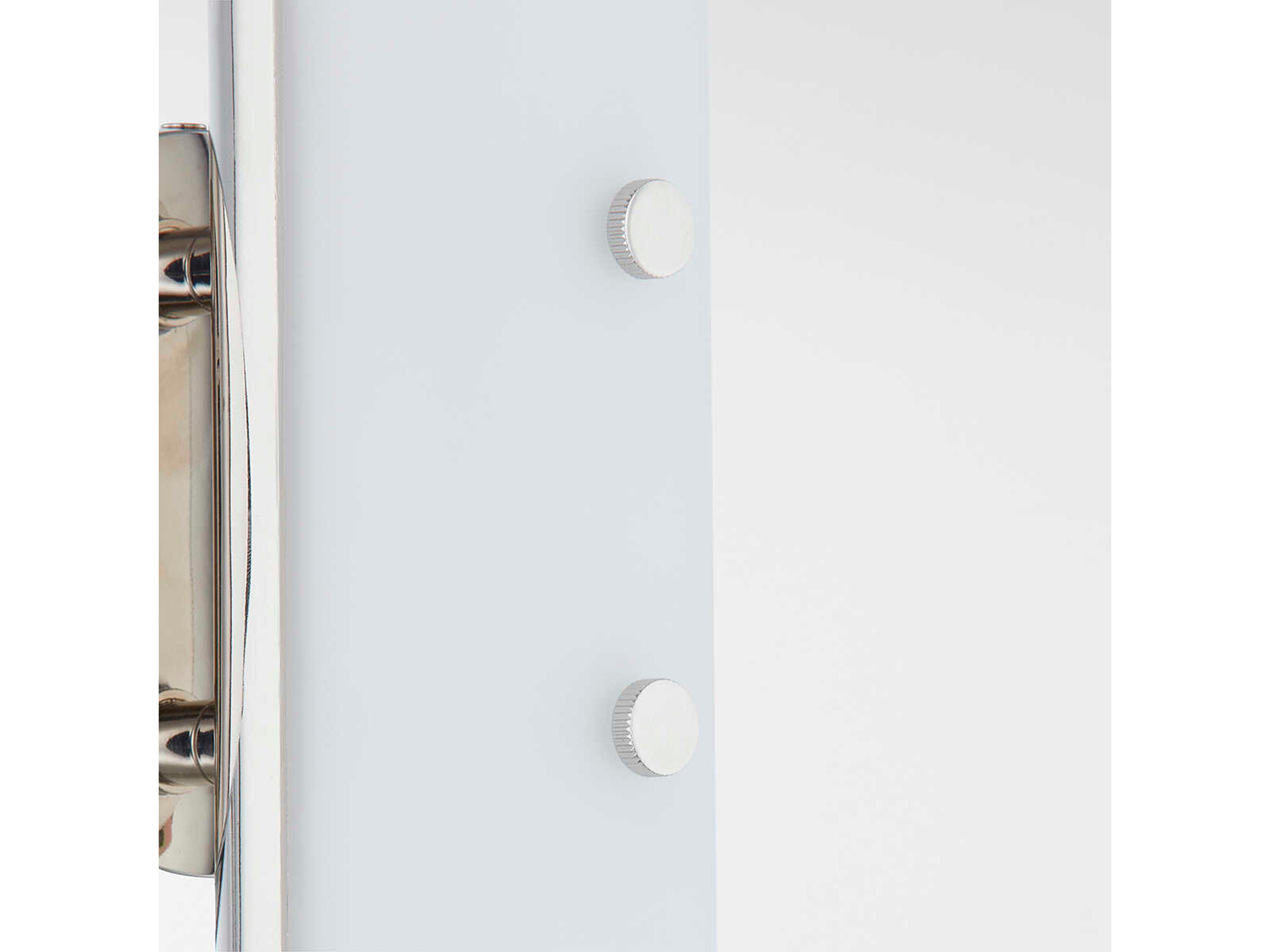 Troy Lighting Titus 1-Light Polished Nickel Glass LED Wall Sconce