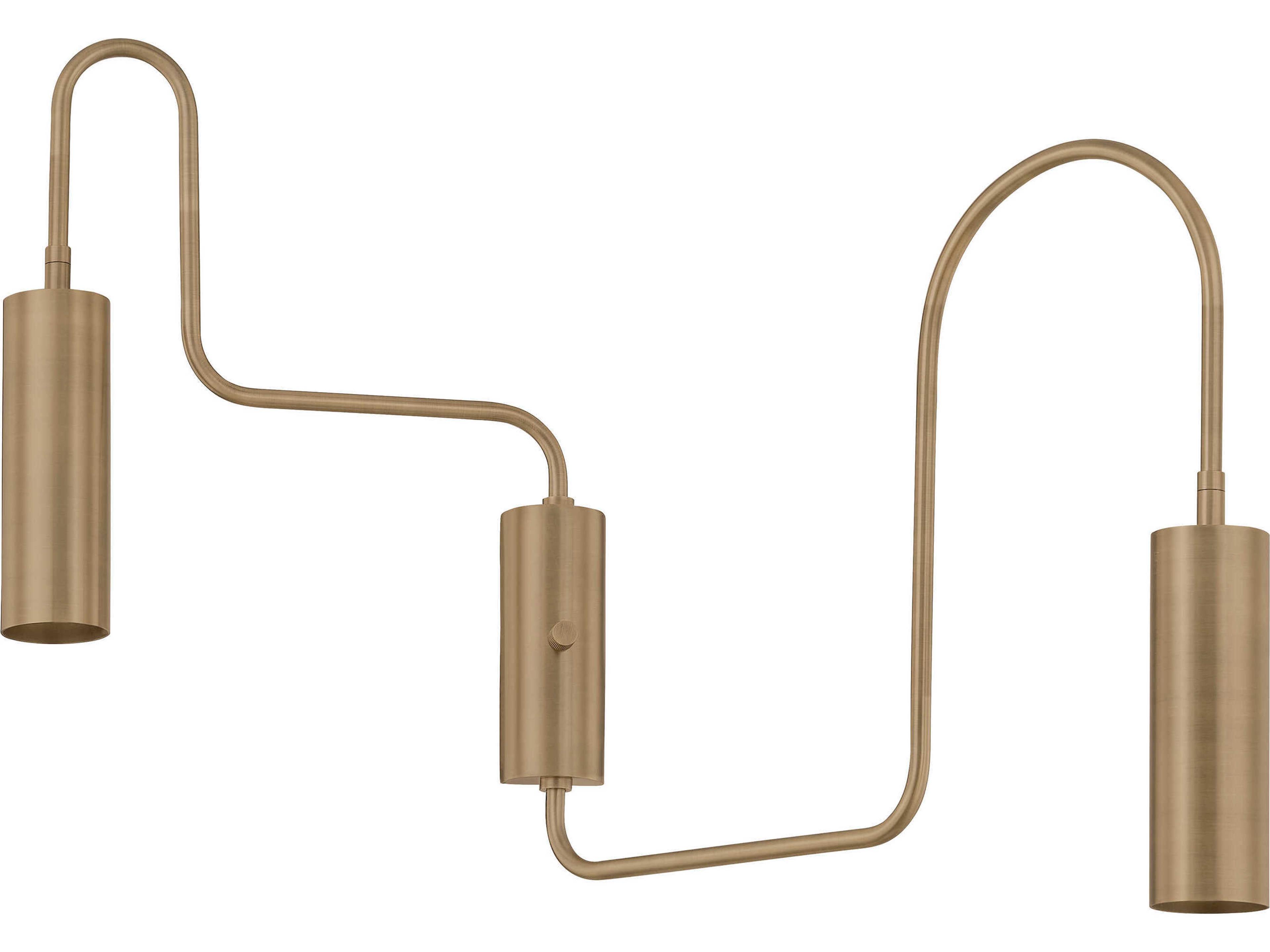 Troy Lighting Lark 2-Light Patina Brass Swing Wall Sconce