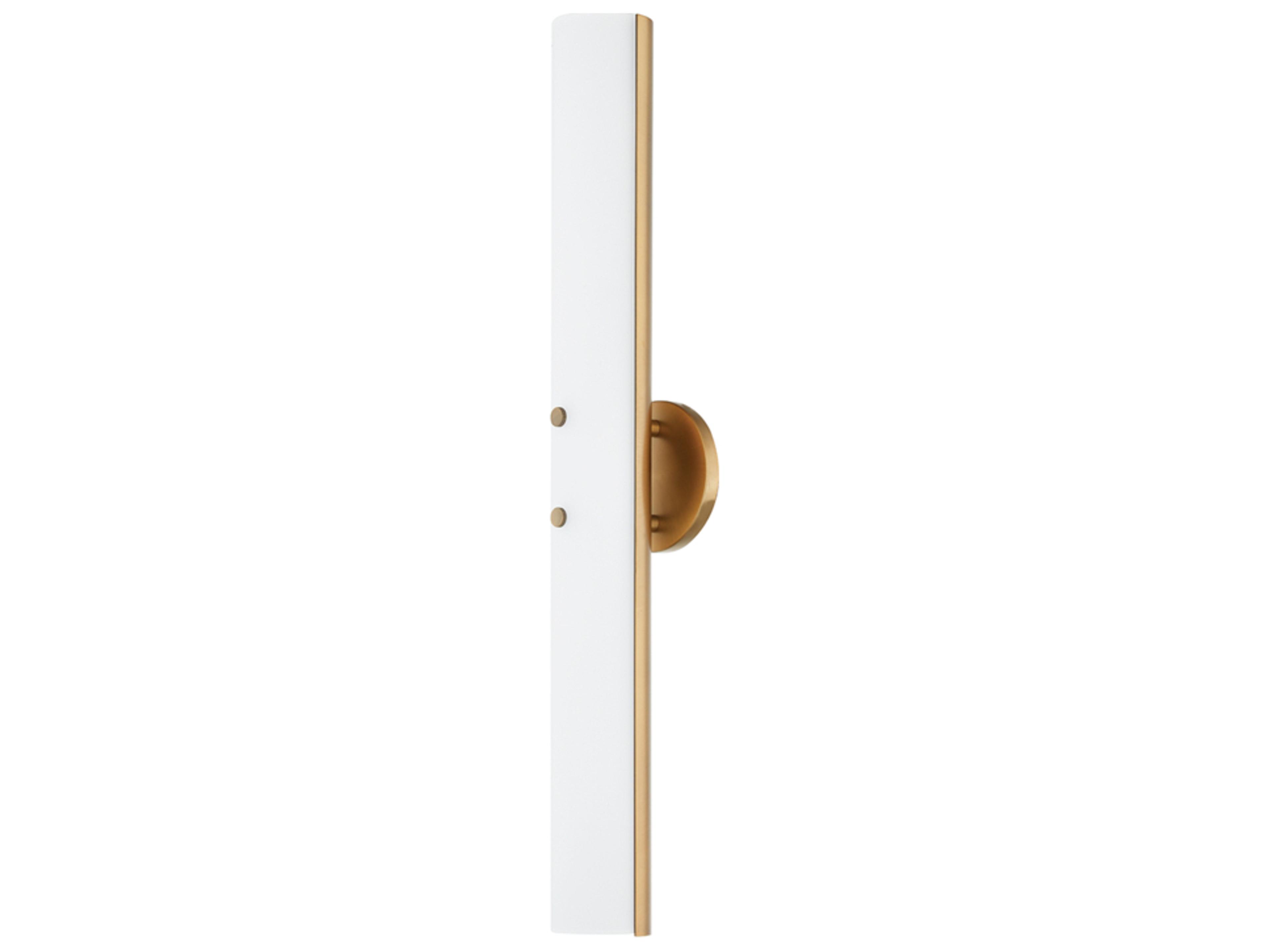 Titus 1-Light Patina Brass Glass LED Wall Sconce
