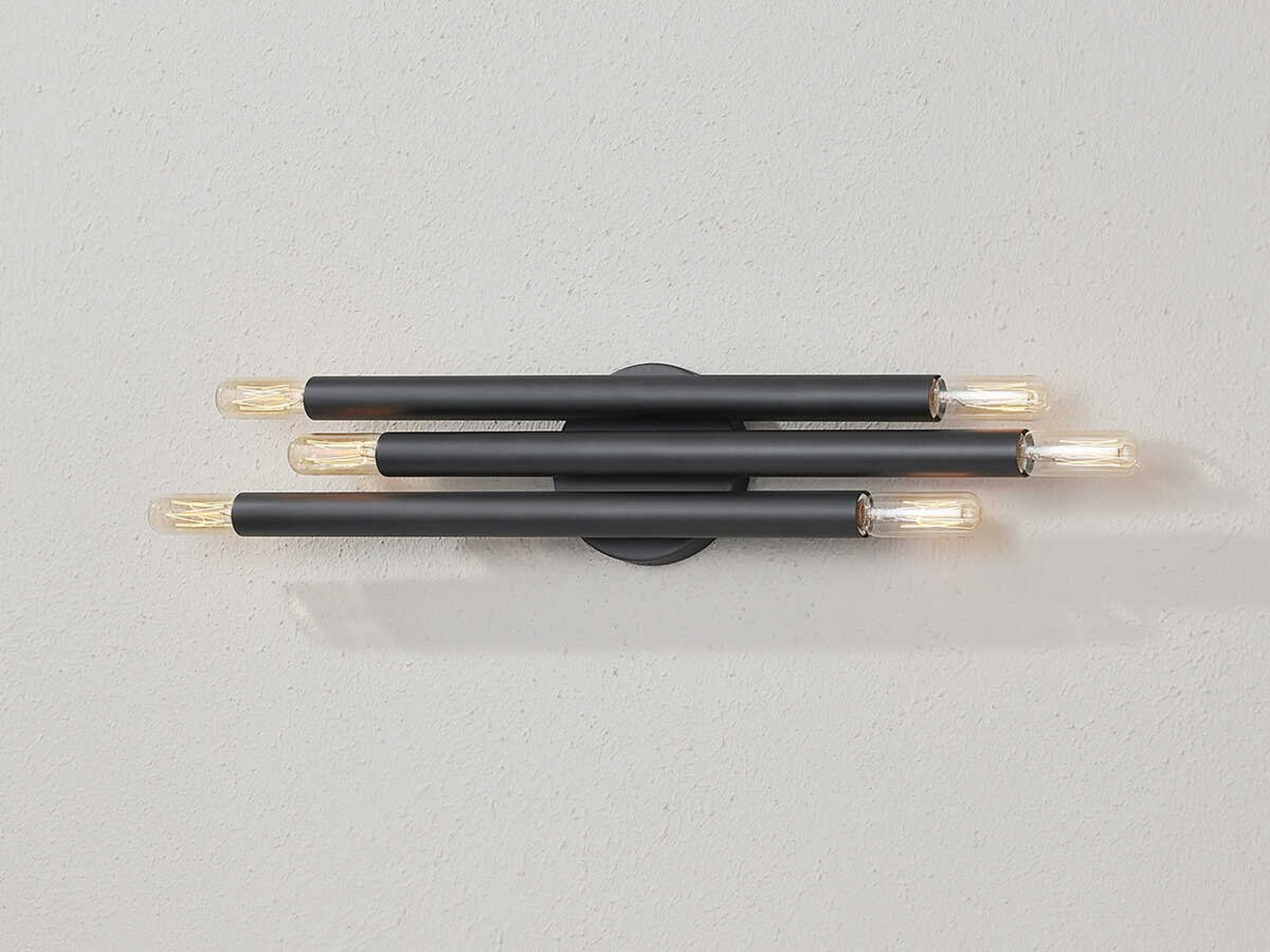 Troy Lighting Orland 6-Light Bronze Black Wall Sconce