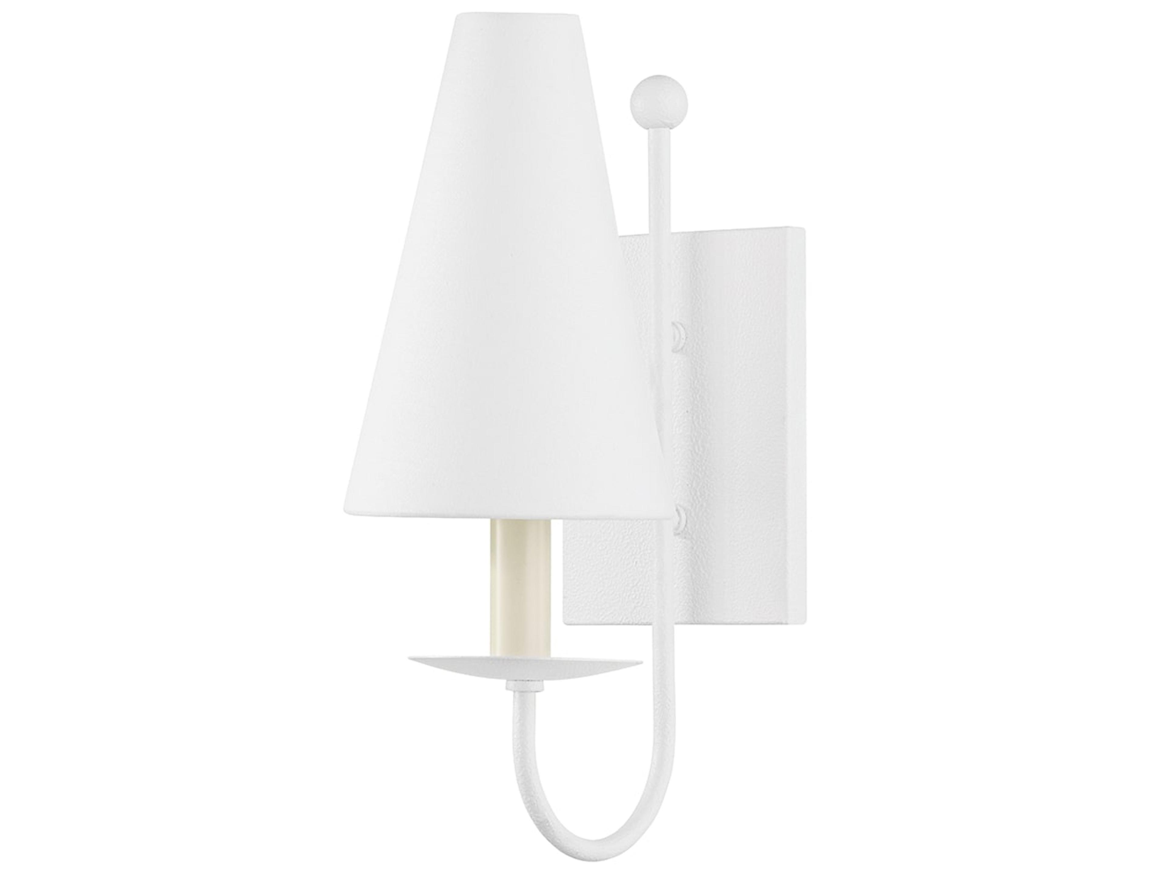 Idris 1-Light White Wall Sconce