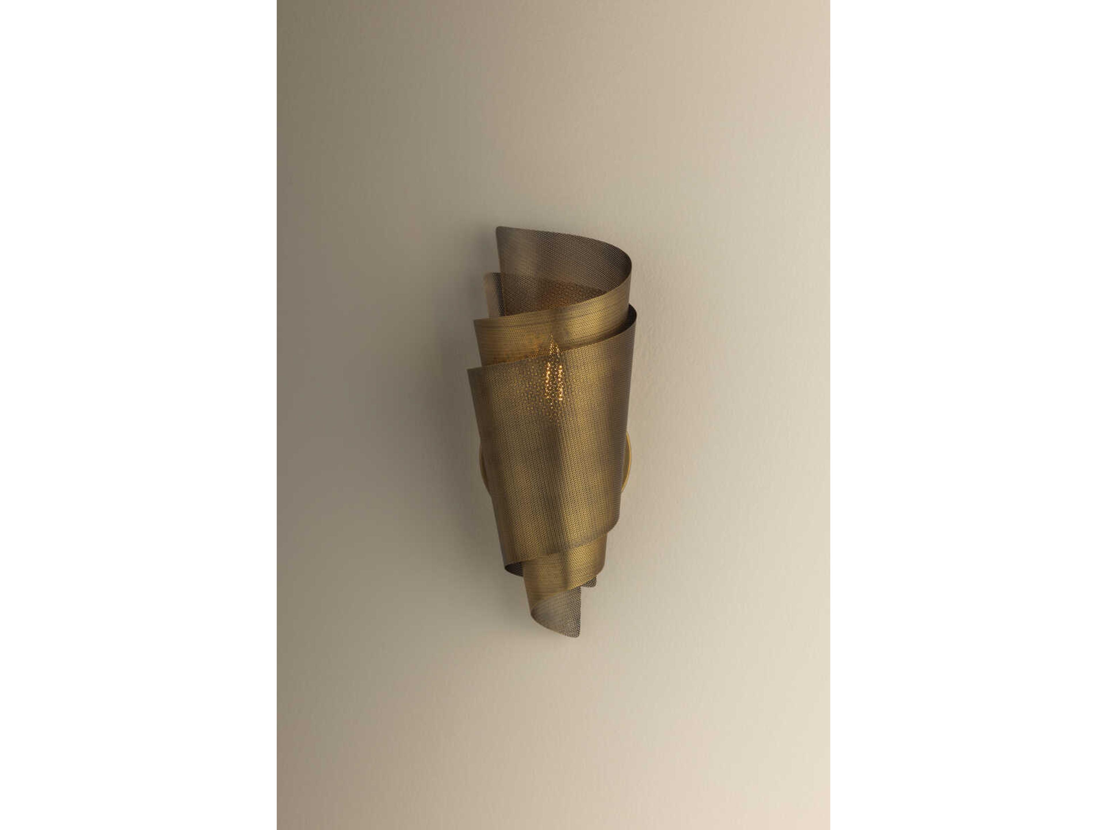 Troy Lighting Blaisdell 1-Light Patina Brass Wall Sconce