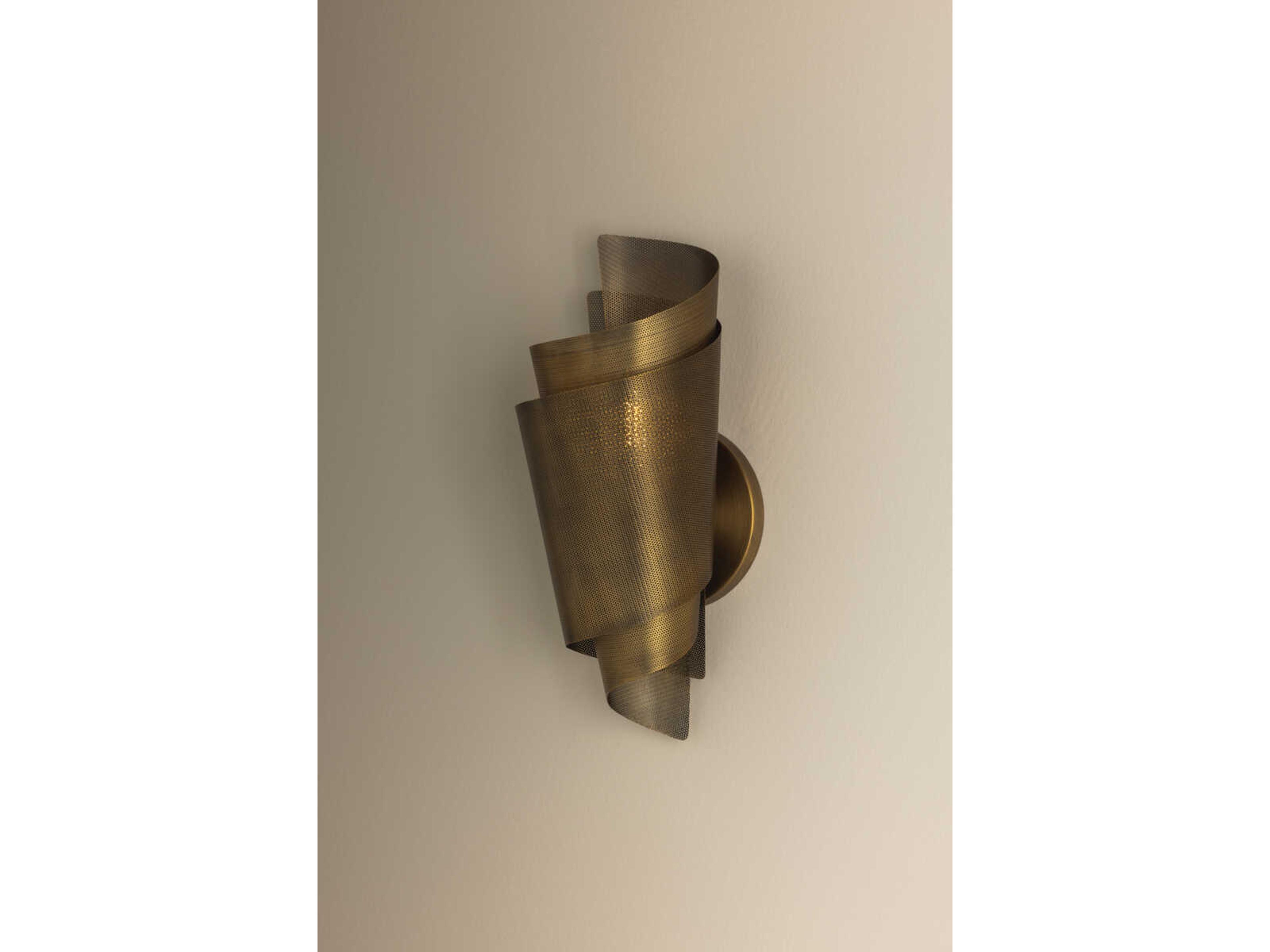 Troy Lighting Blaisdell 1-Light Patina Brass Wall Sconce