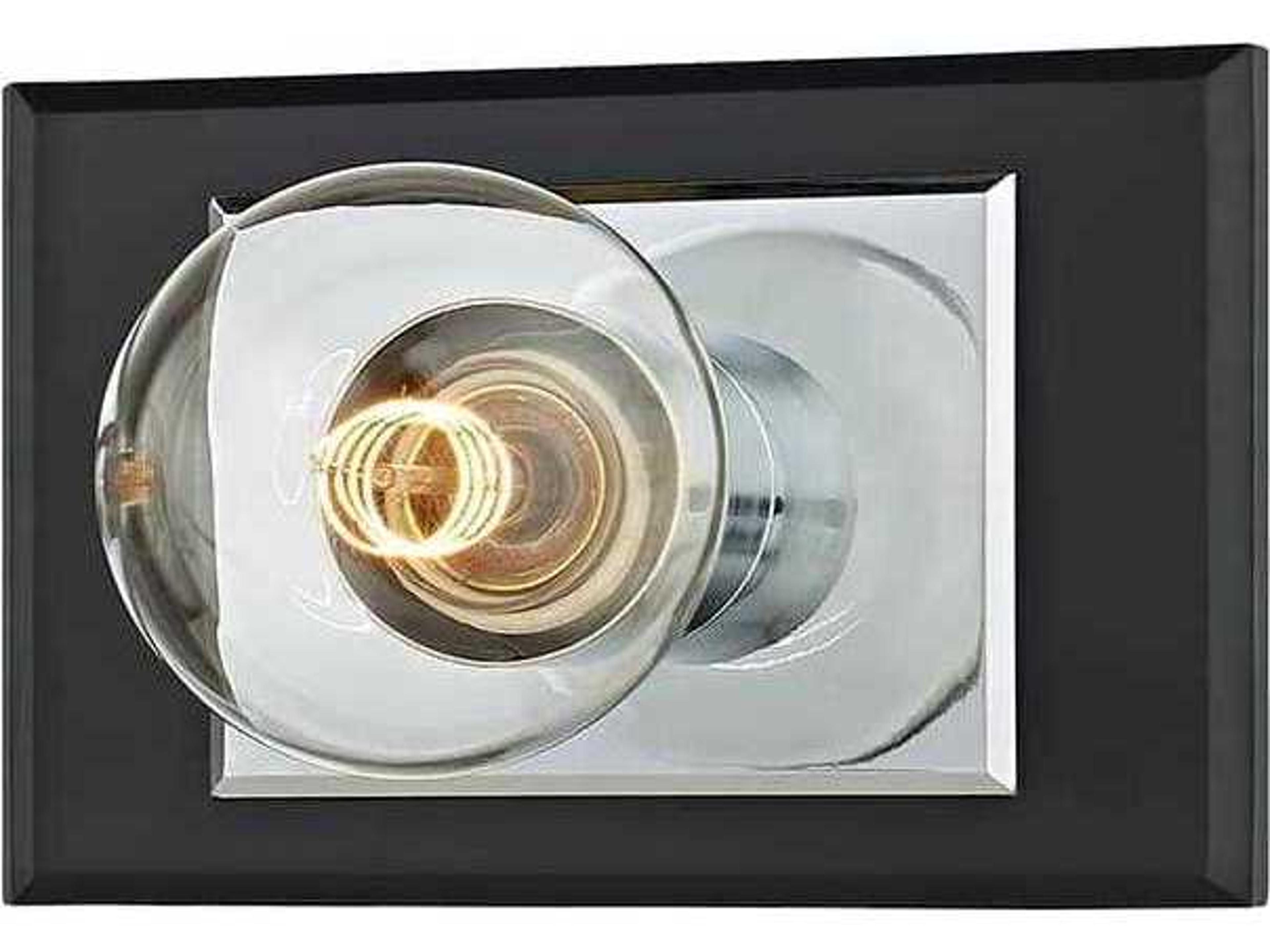 Runyan 1-Light Silver Black Vanity Light