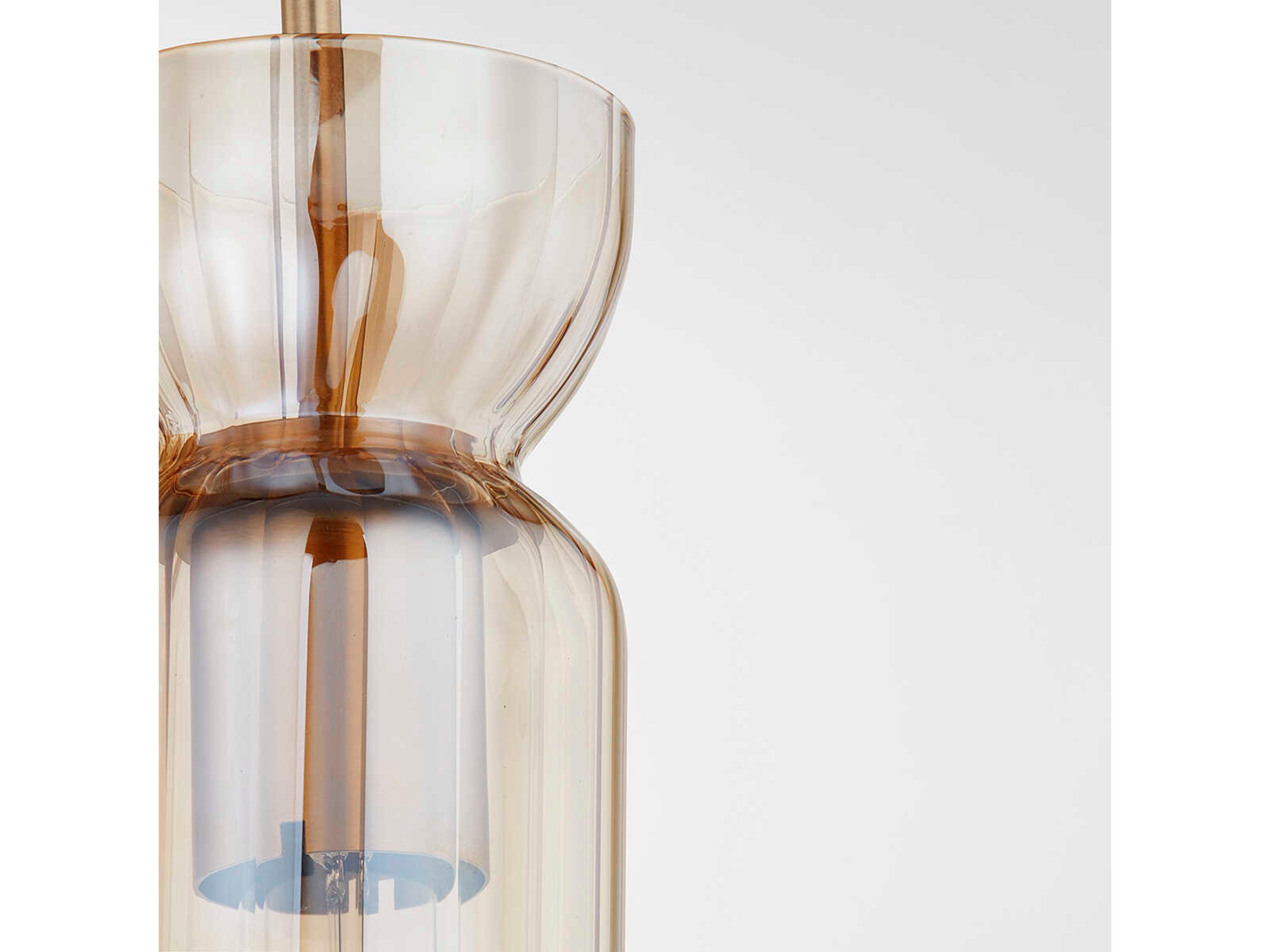 Troy Lighting Julian 1-Light Patina Brass Glass Wall Sconce