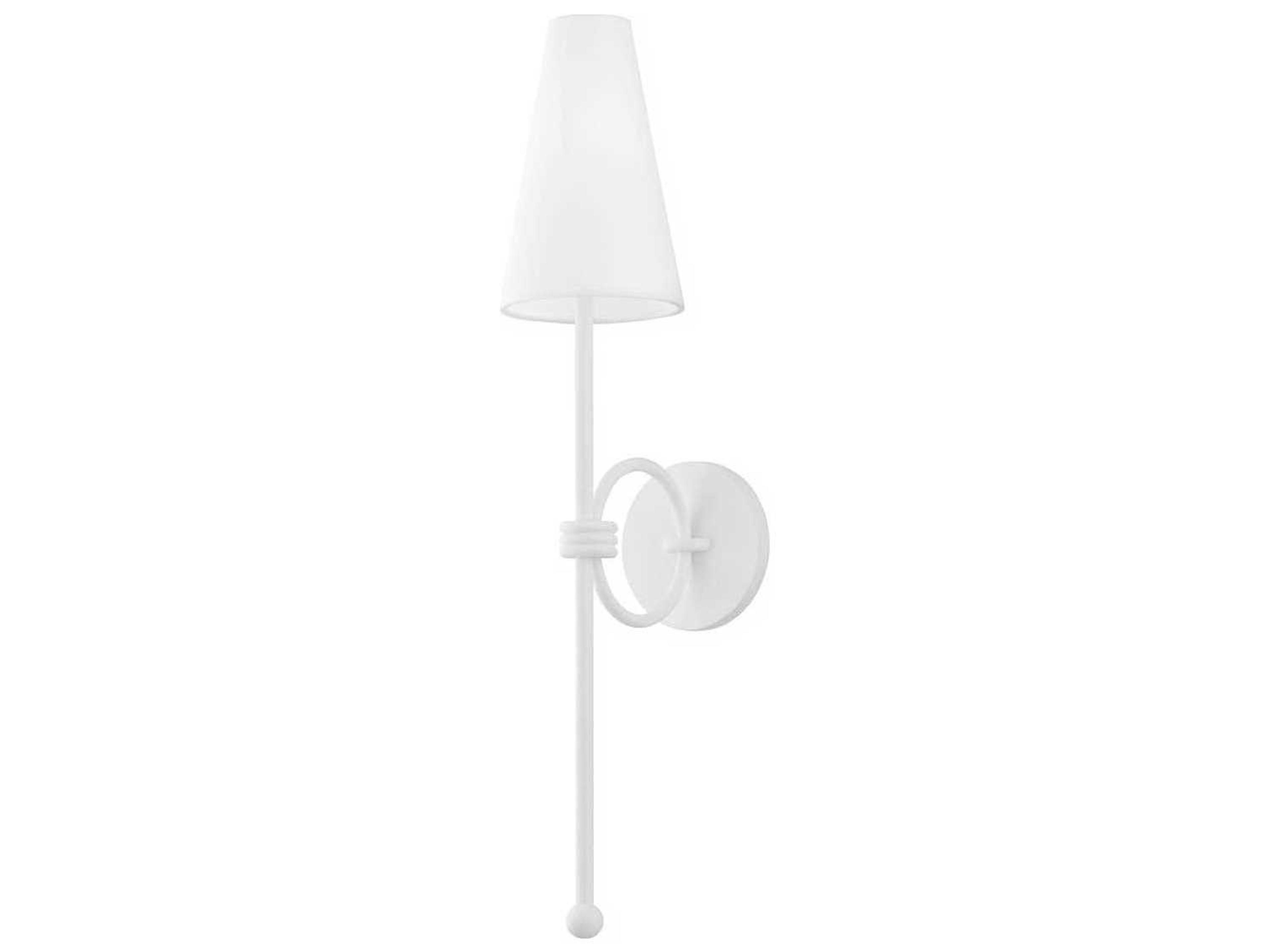Magnus 1-Light White Wall Sconce