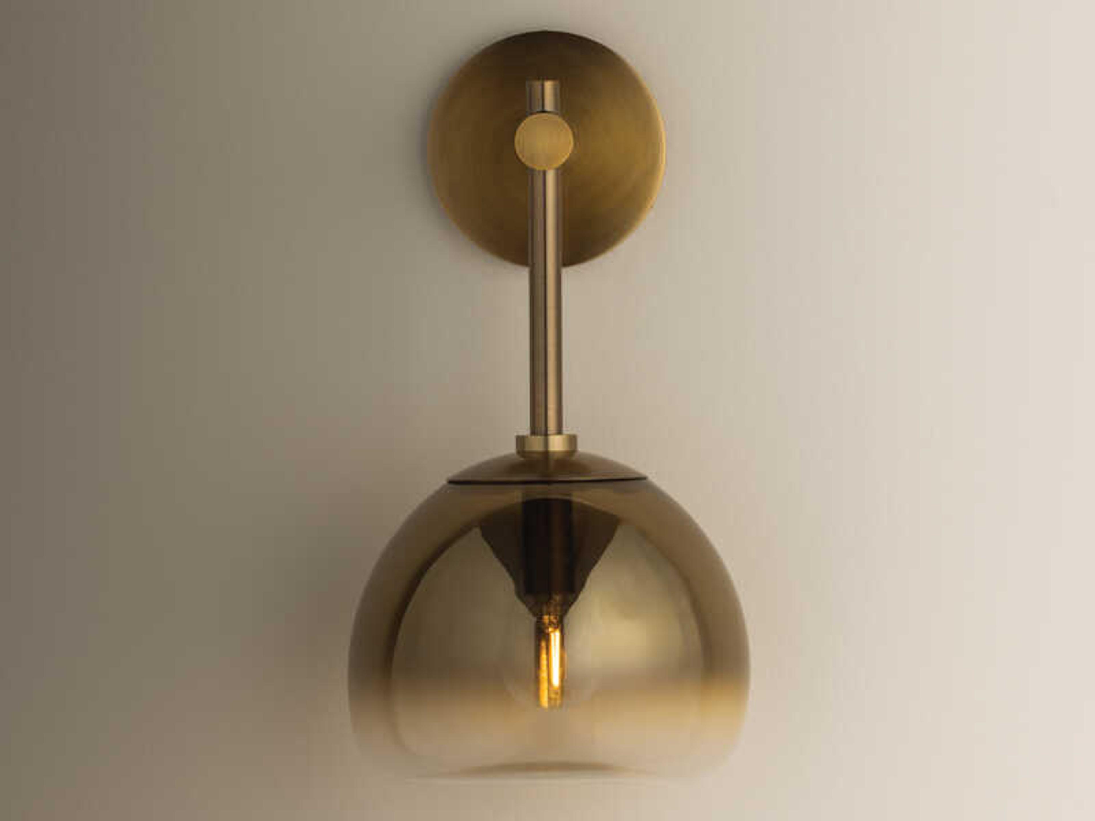 Troy Lighting August 1-Light Patina Brass Wall Sconce