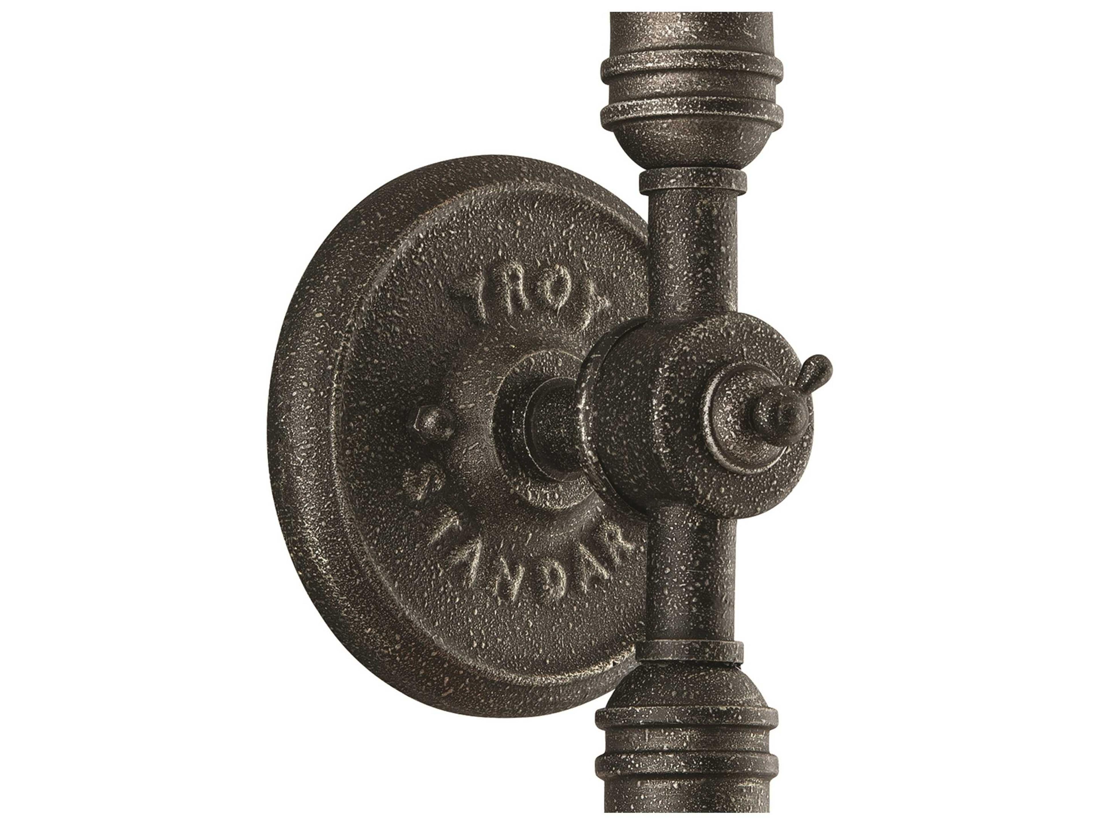 Troy Lighting Conduit 2-Light Old Silver Wall Sconce