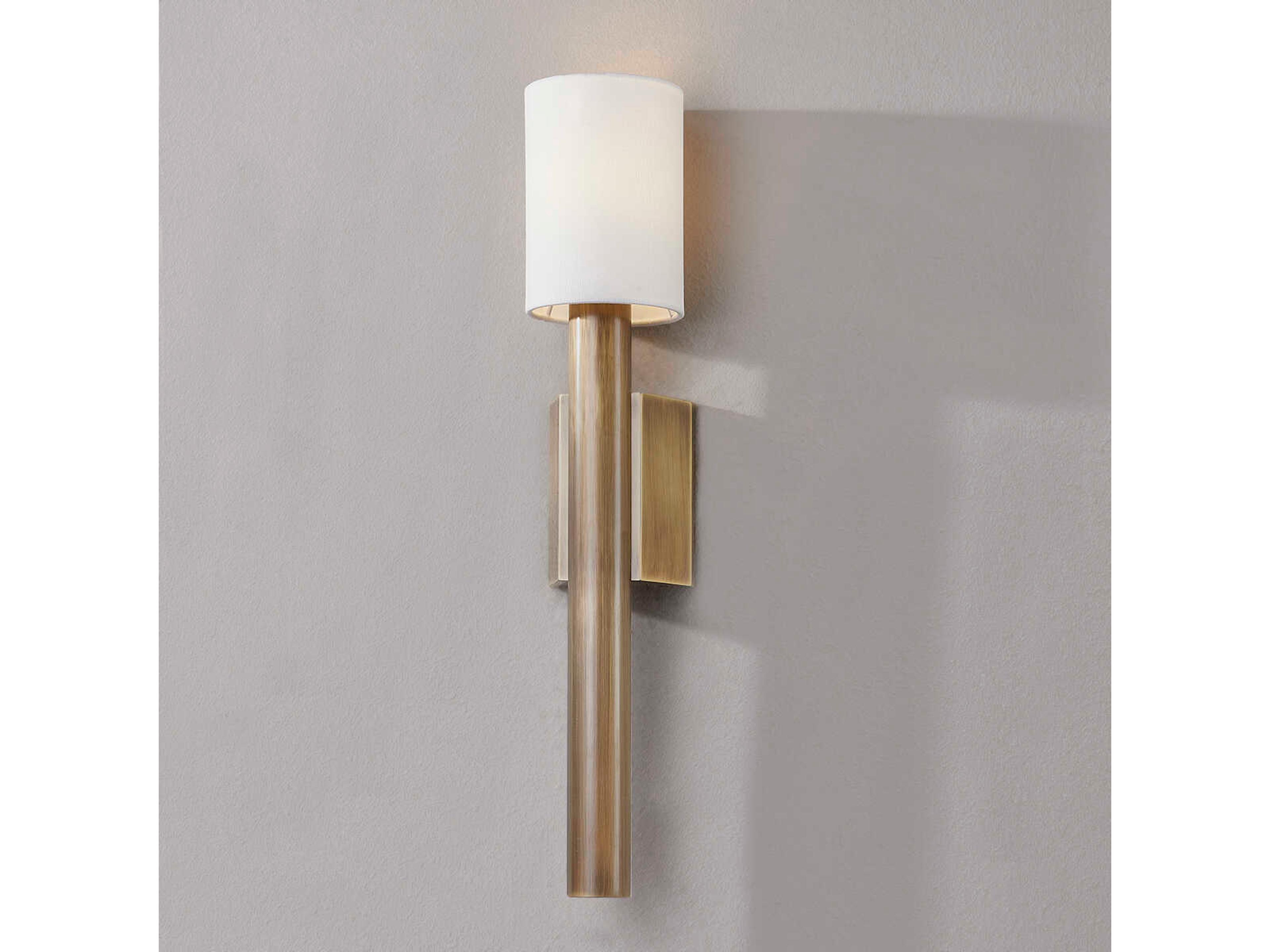 Troy Lighting Monty 1-Light Patina Brass Wall Sconce