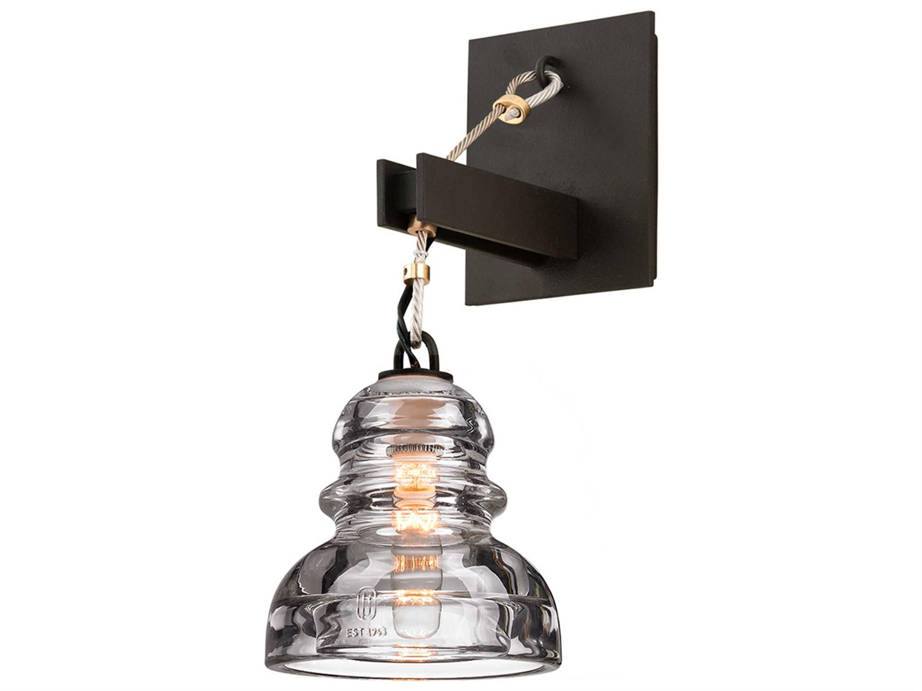 Menlo Park 1 Light Wall Sconce in Deep Bronze