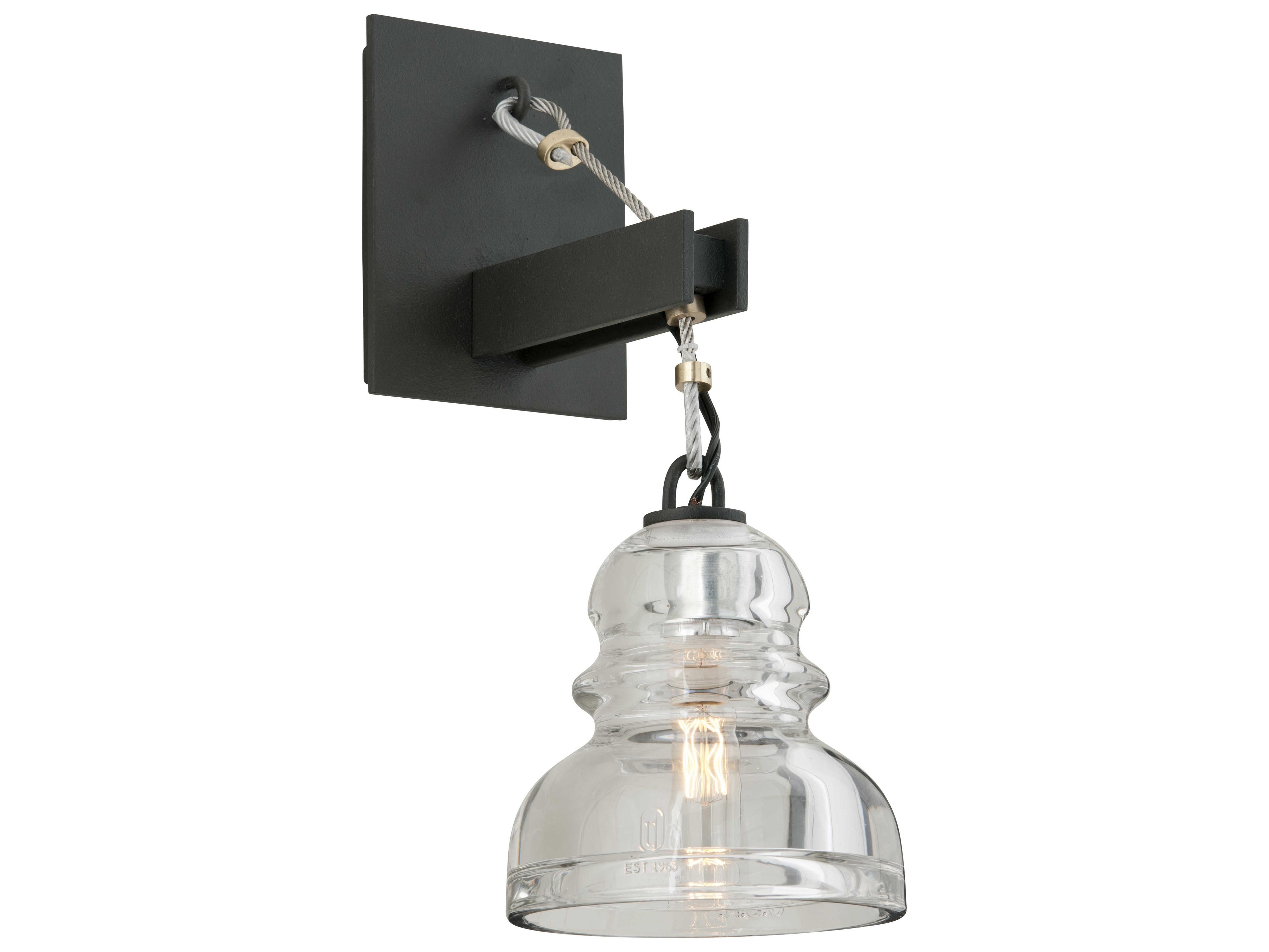 Troy Lighting Menlo Park 1-Light Deep Bronze Wall Sconce