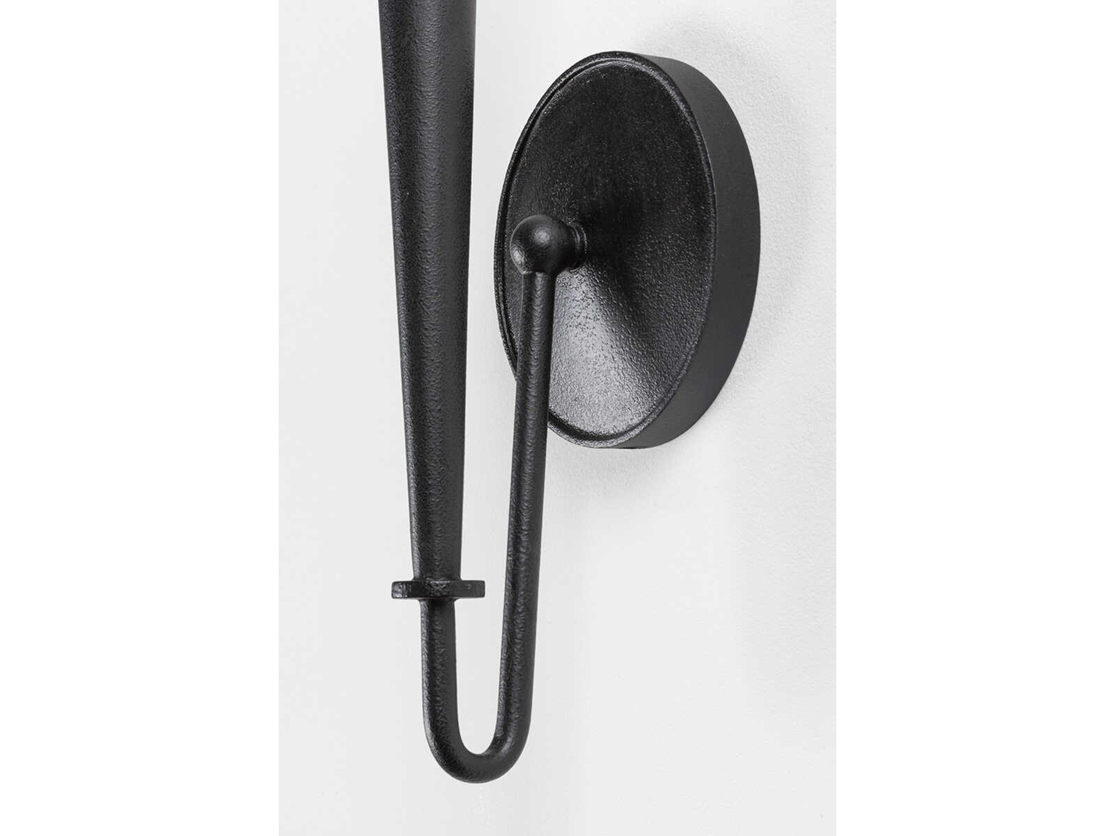 Troy Lighting Alder 1-Light Forged Iron Black Wall Sconce