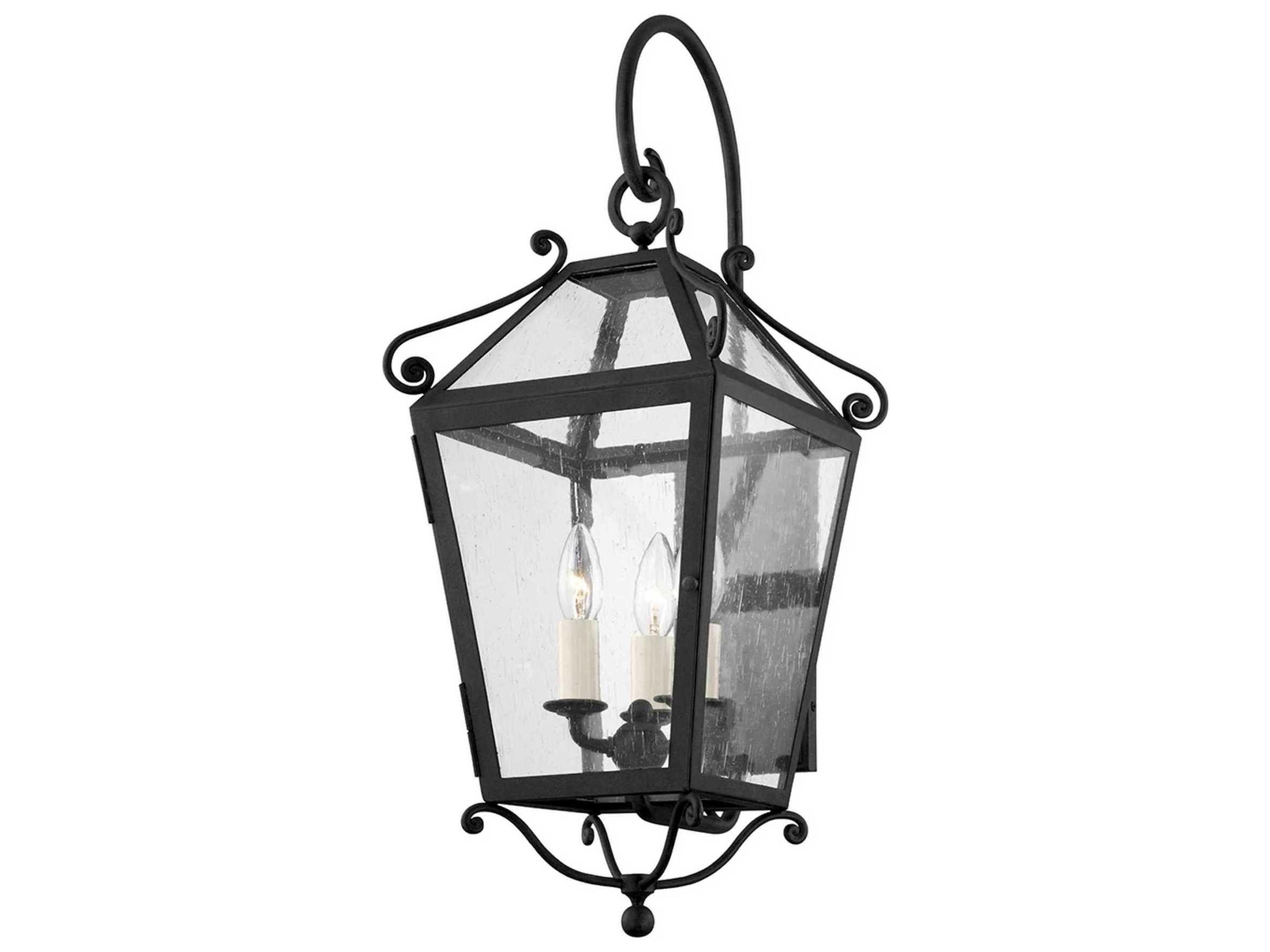 Santa Barbara County Outdoor Wall Sconce in French Iron