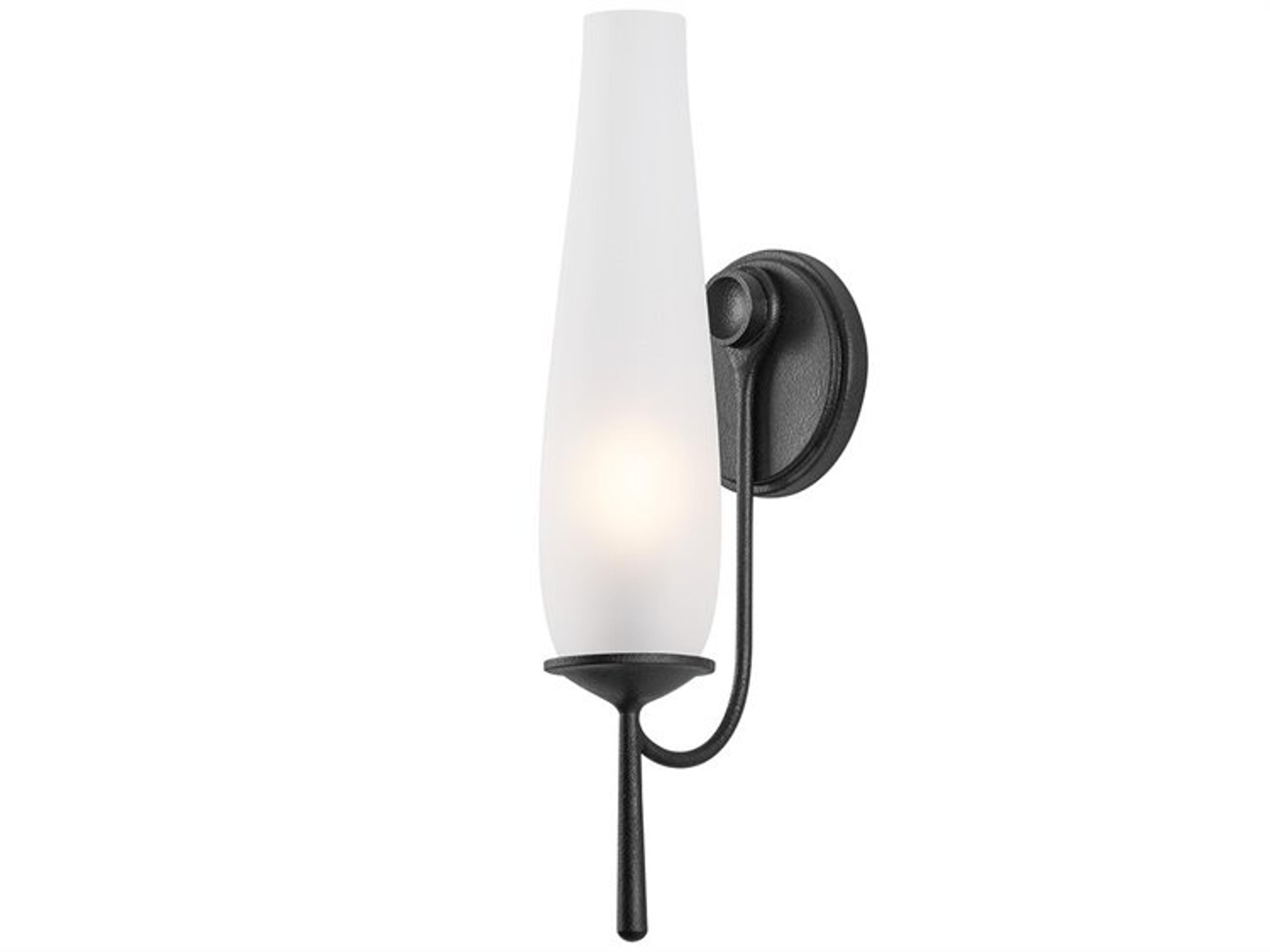 Legacy 1-Light Forged Iron Black Wall Sconce