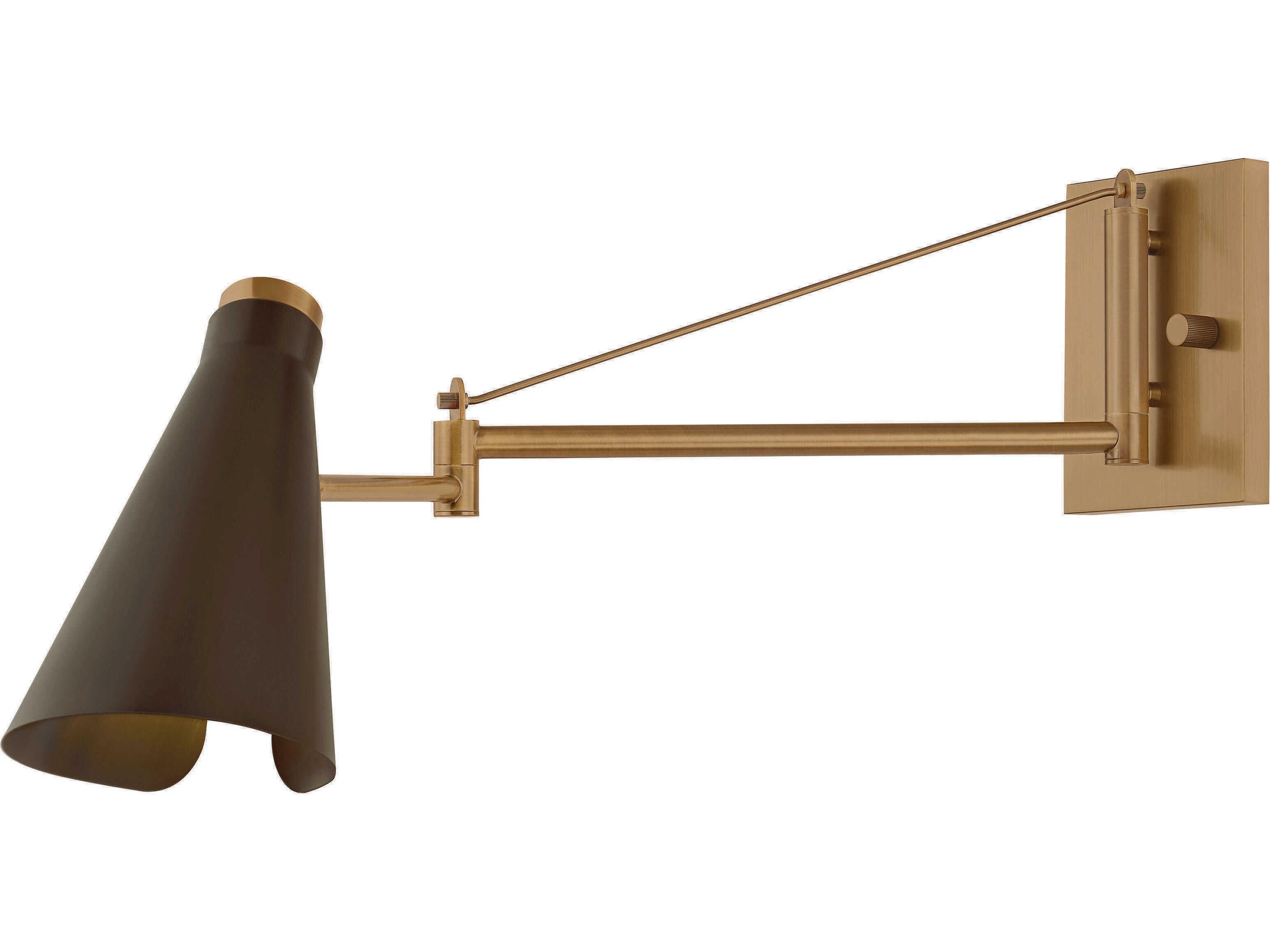 Andersen 1-Light Patina Brass Bronze Swing Wall Sconce