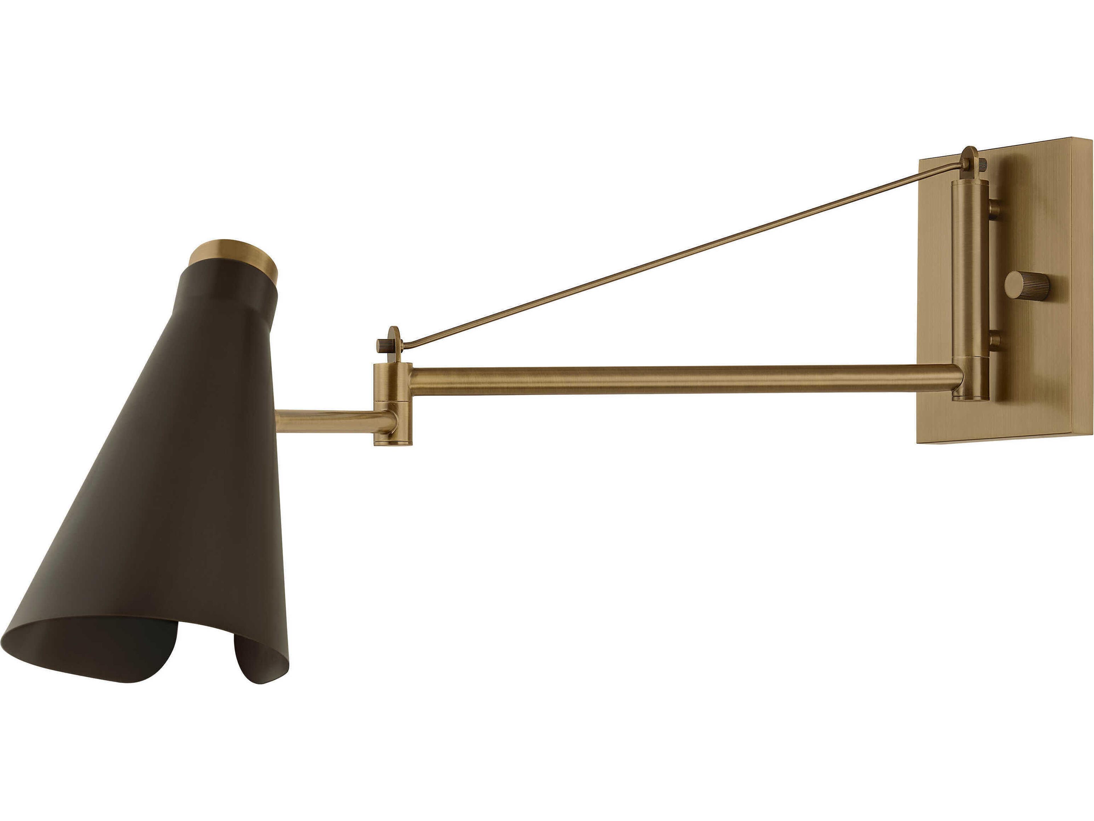 Troy Lighting Andersen 1-Light Patina Brass Bronze Swing Wall Sconce