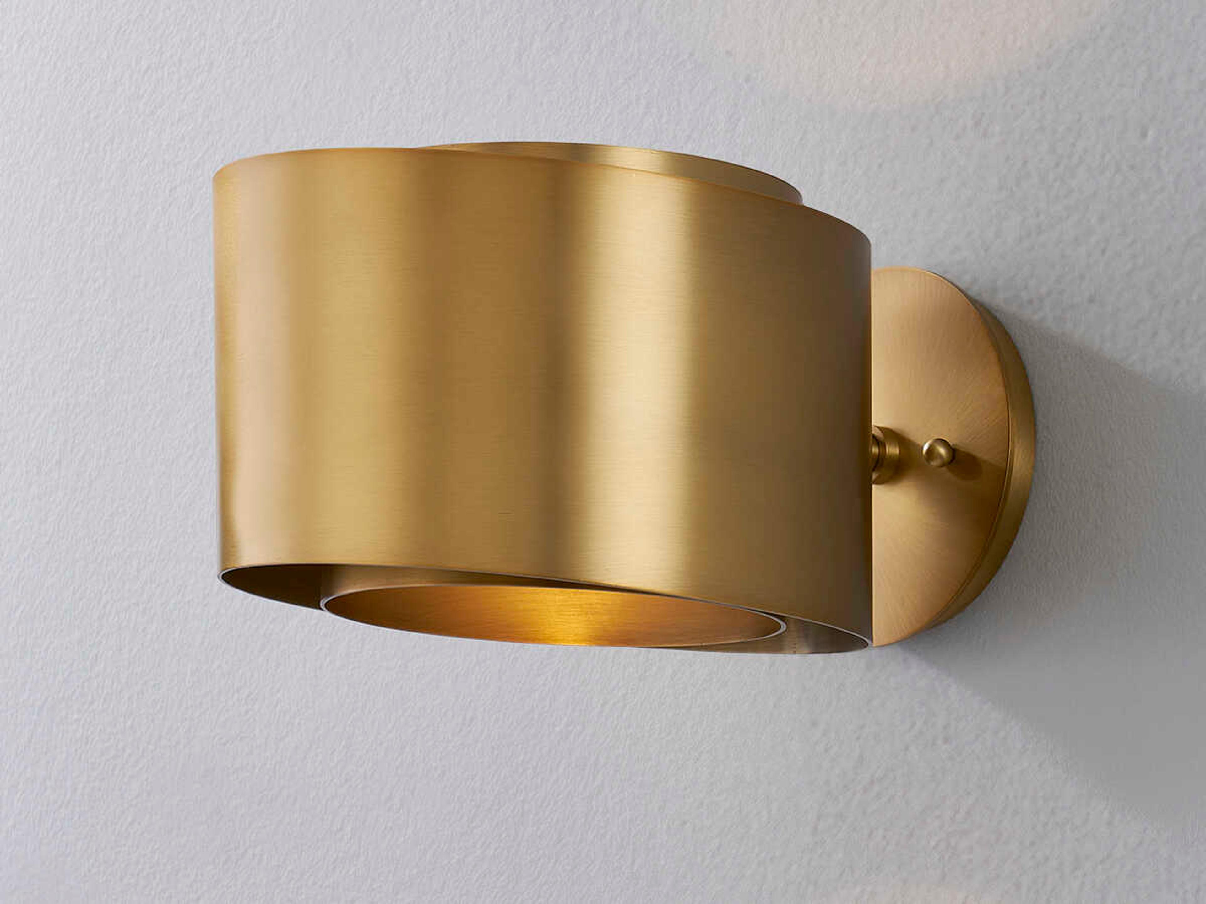 Troy Lighting Roux 1-Light Patina Brass Wall Sconce
