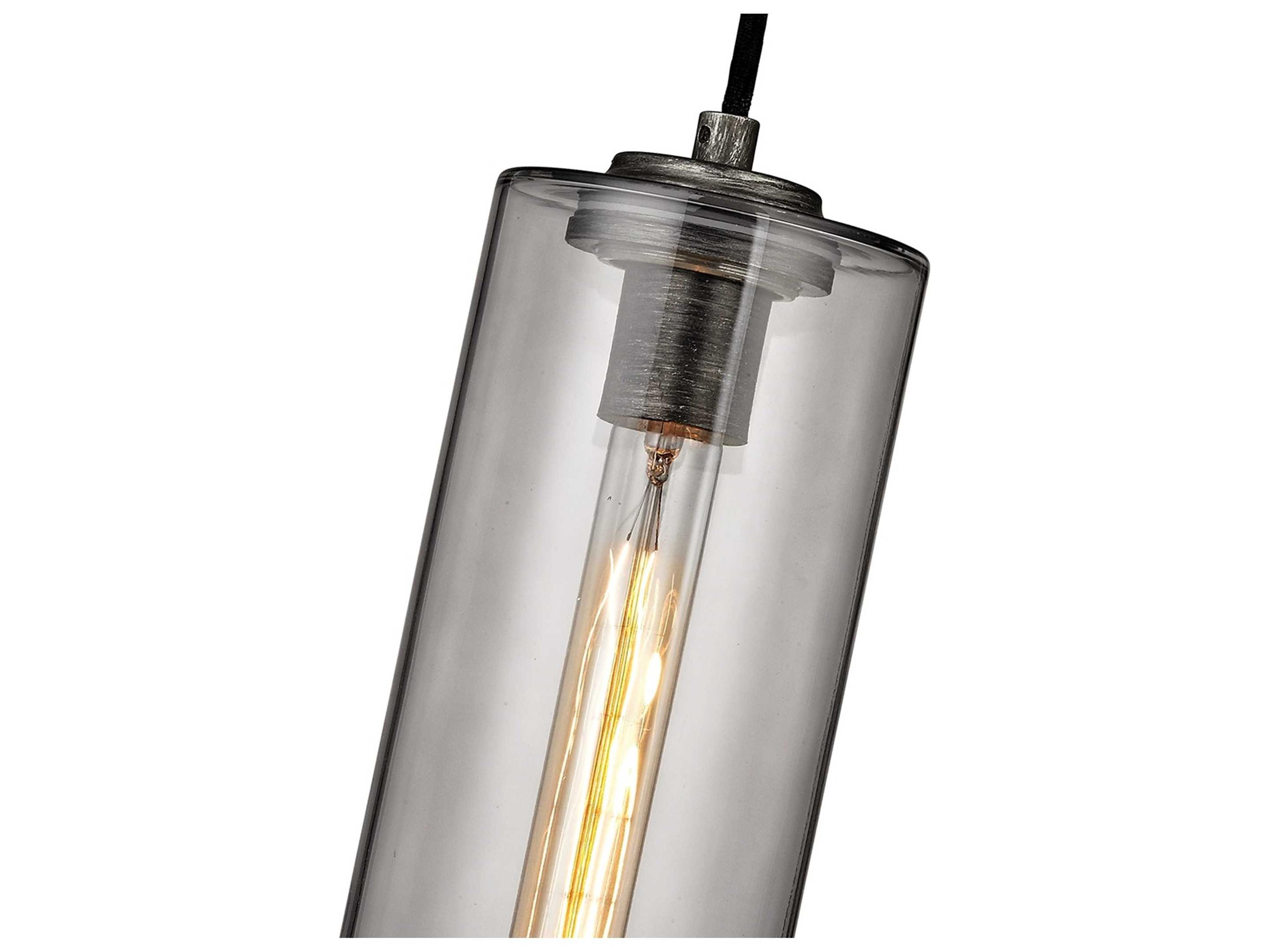 Troy Lighting Union Square 1-Light Graphite Gray Glass Wall Sconce