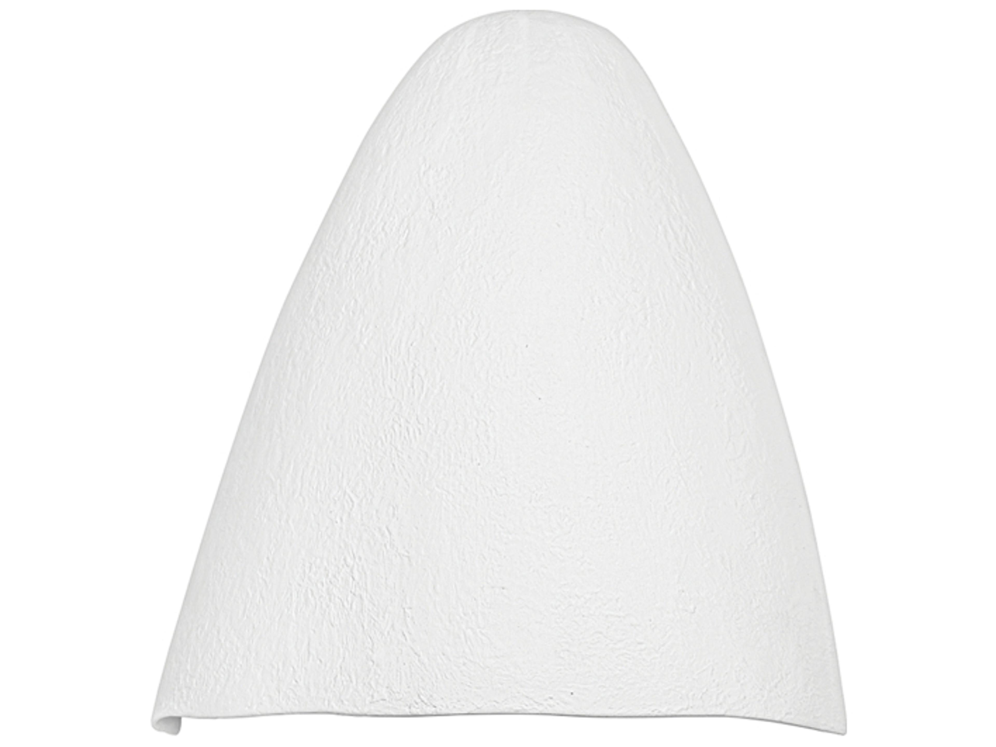 Manteca 1-Light Gesso White Glass Wall Sconce