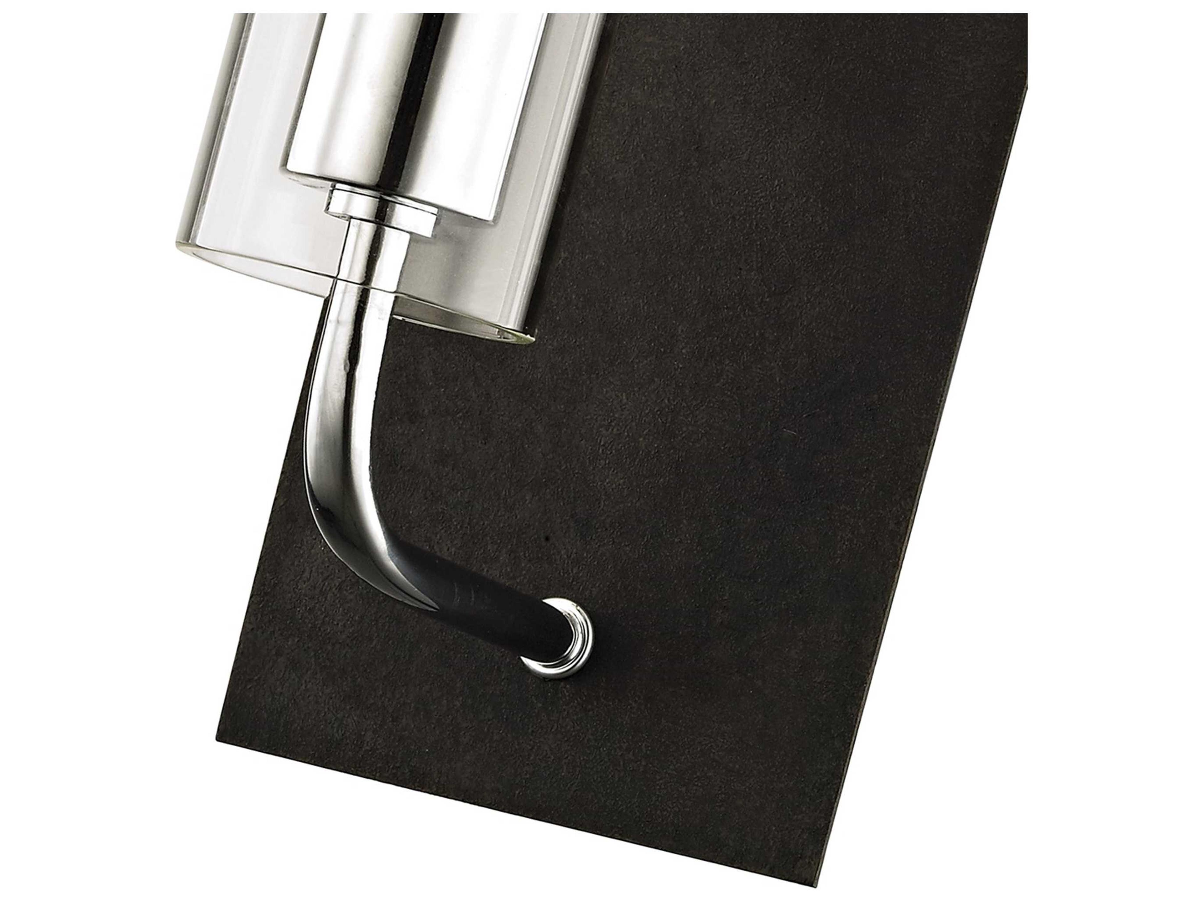 Troy Lighting Xavier 1-Light Vintage Iron Black Glass Wall Sconce