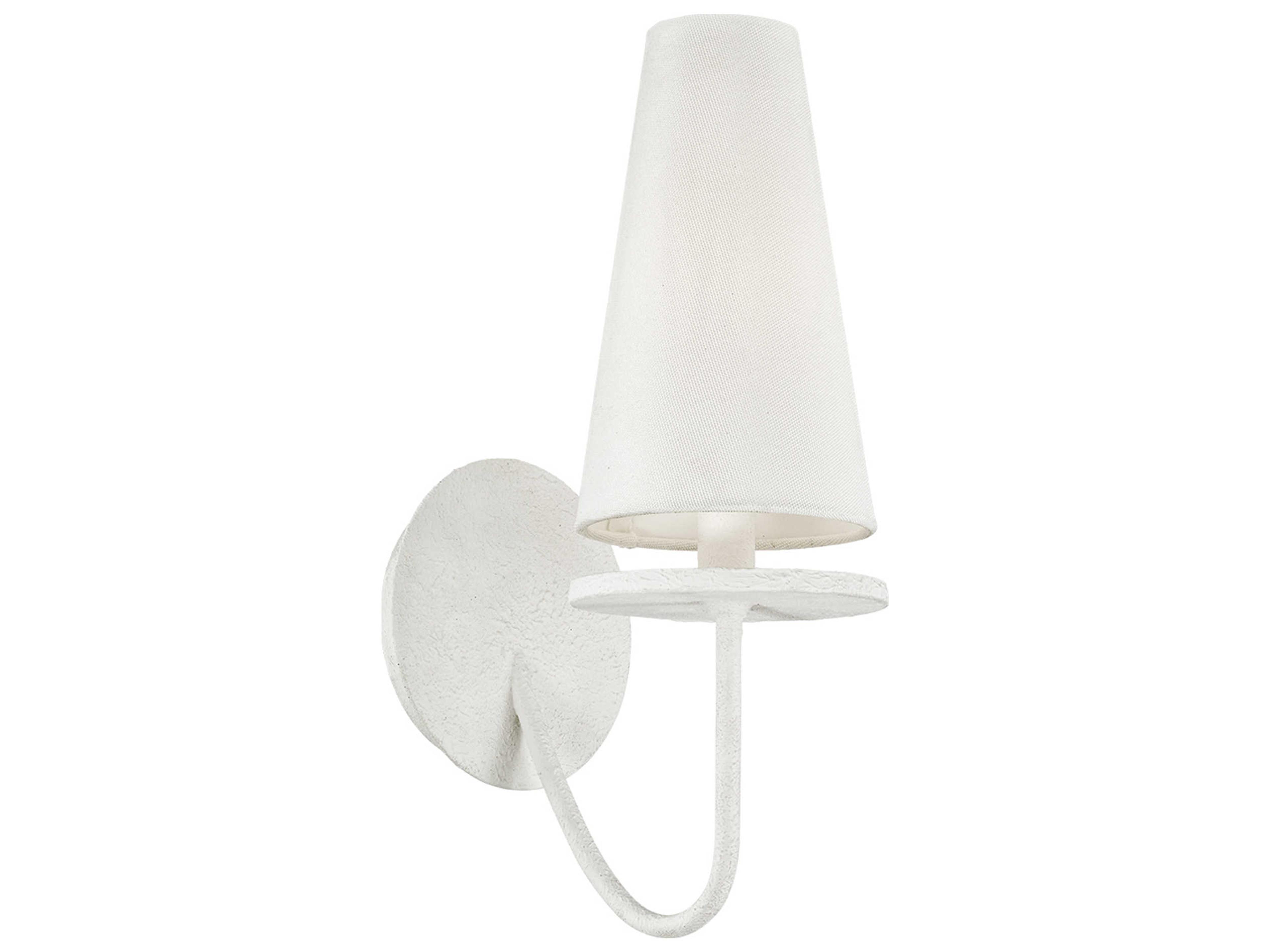 Troy Lighting Marcel 1-Light Gesso White Wall Sconce