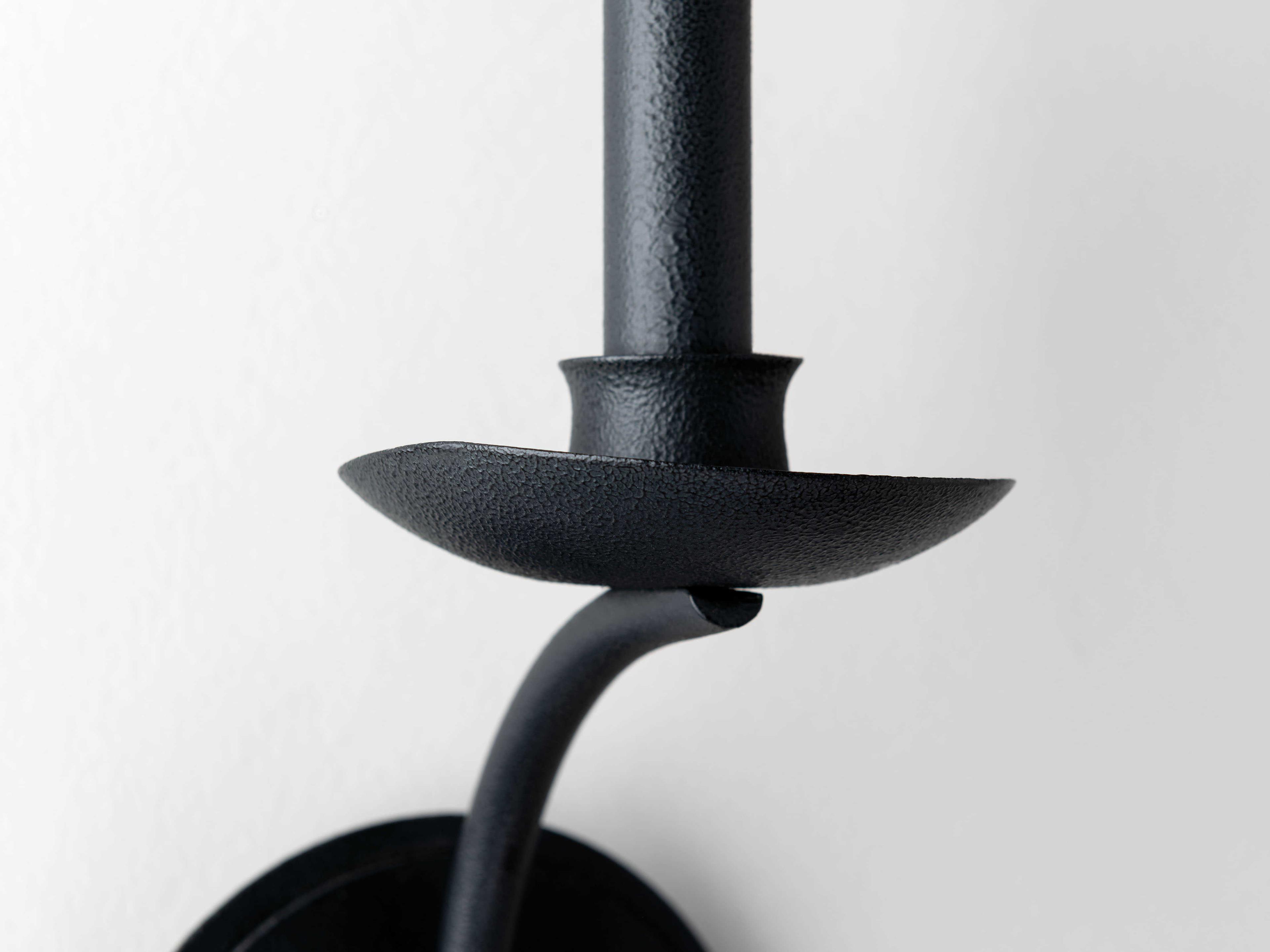 Troy Lighting Sawyer 1-Light Forged Iron Black Wall Sconce